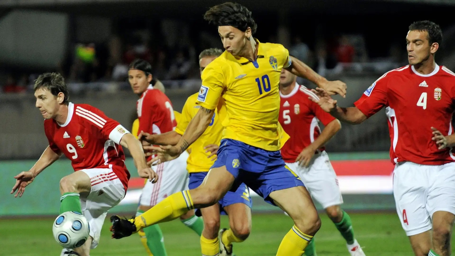 Zlatan Ibrahimovic nel 2010 con la maglia della Svezia