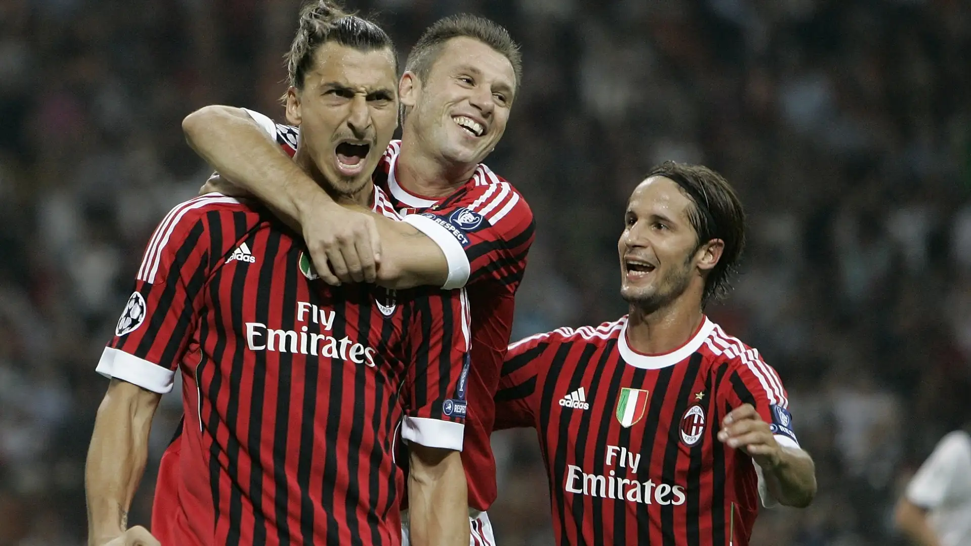 Zlatan Ibrahimovic nel 2011 con la maglia del Milan