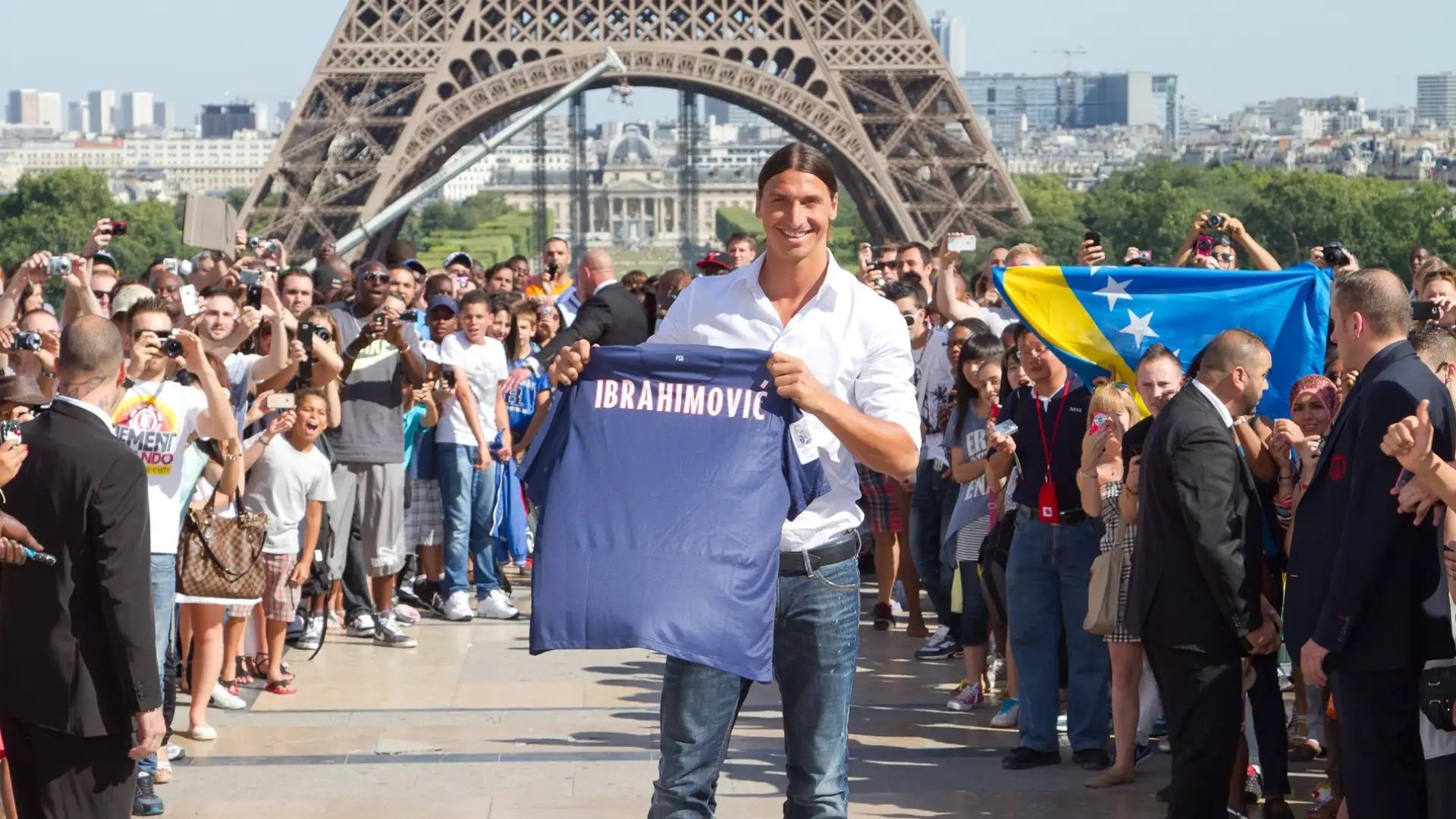 Zlatan Ibrahimovic nel 2012 con la maglia del Psg