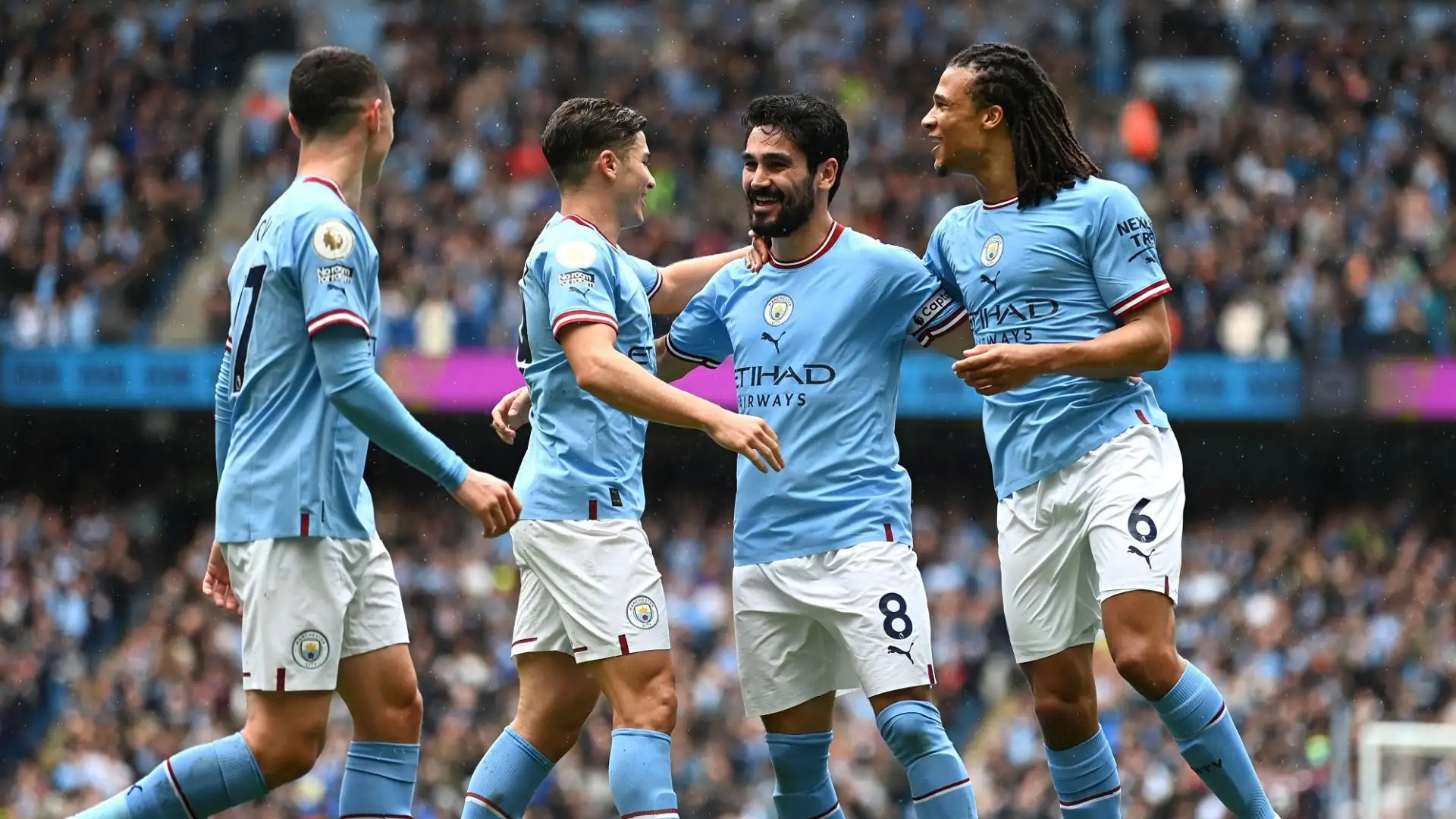 Il capitano del Manchester City ha segnato entrambe le volte su assist di Mahrez nella partita contro il Leeds
