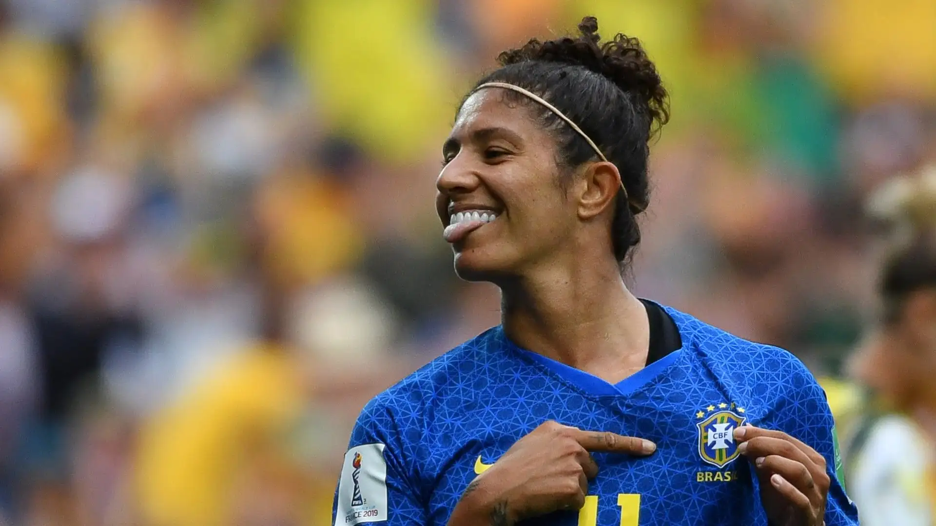 Cristiane Rozeira - al momento gioca nel Santos ed è una delle migliori calciatrici donne ad aver indossato la maglia della nazionale brasiliana

