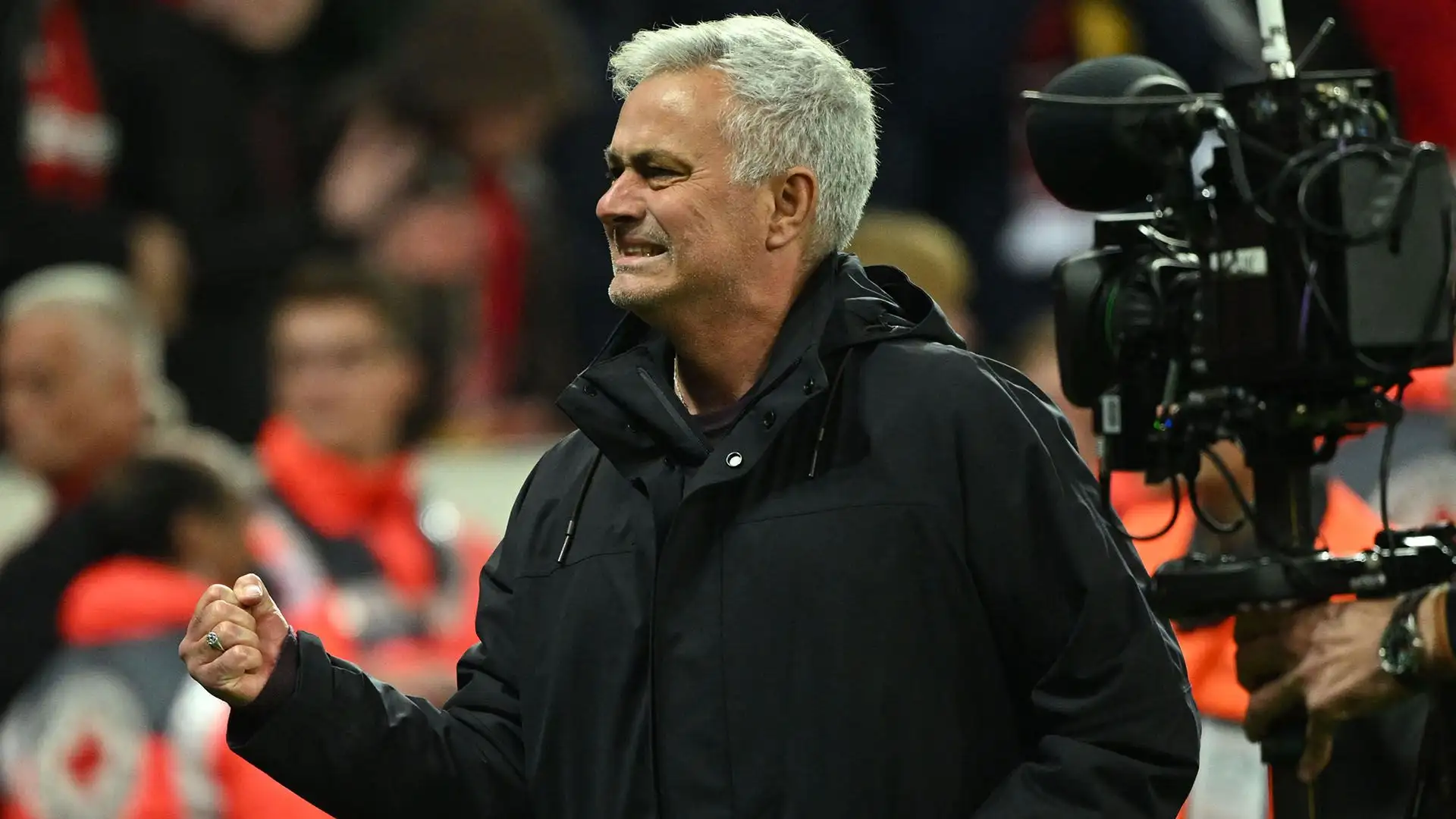 E' palpabile la gioia di Mourinho al termine della partita