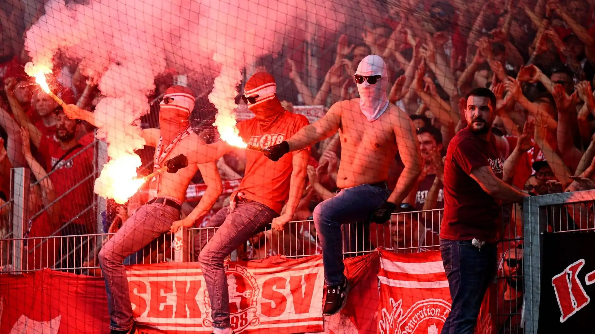 Tutto il calore dei tifosi della squadra ospite