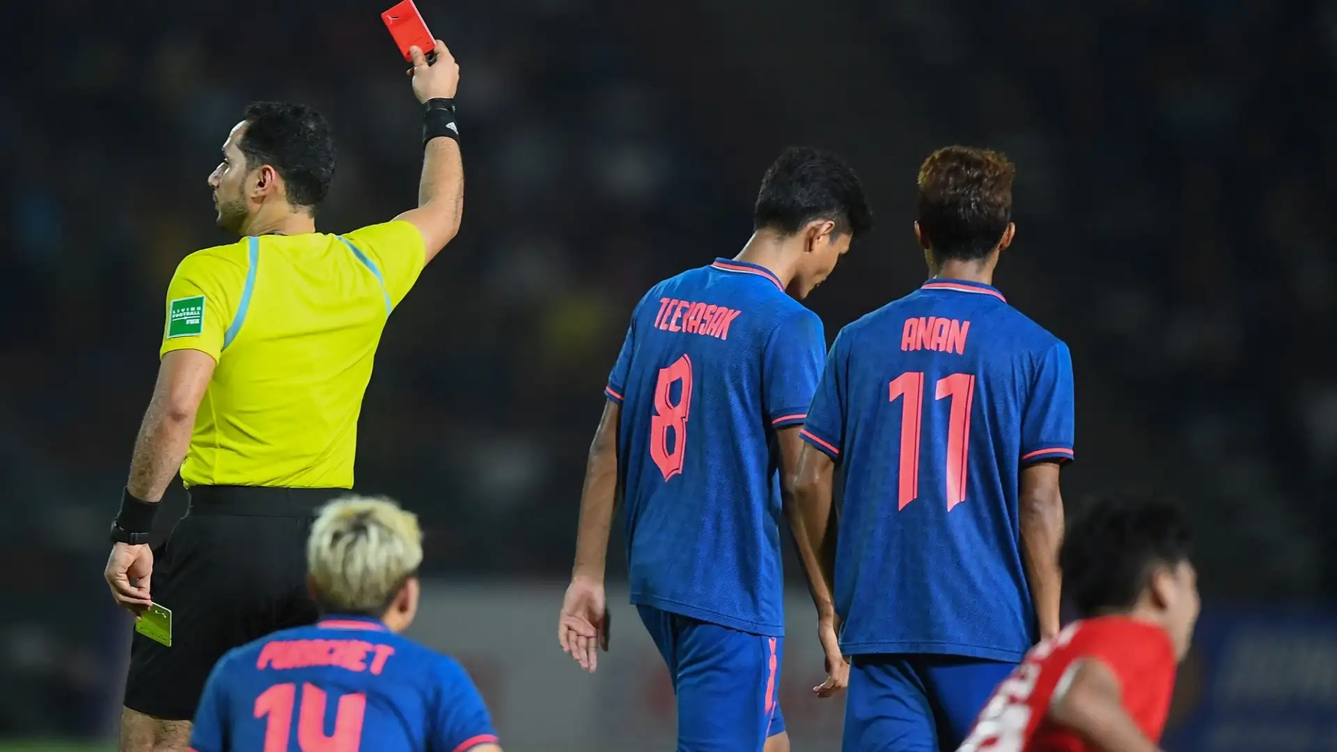 Ben quattro i giocatori espulsi nel corso dei supplementari, la Thailandia ha finito con solo 8 uomini