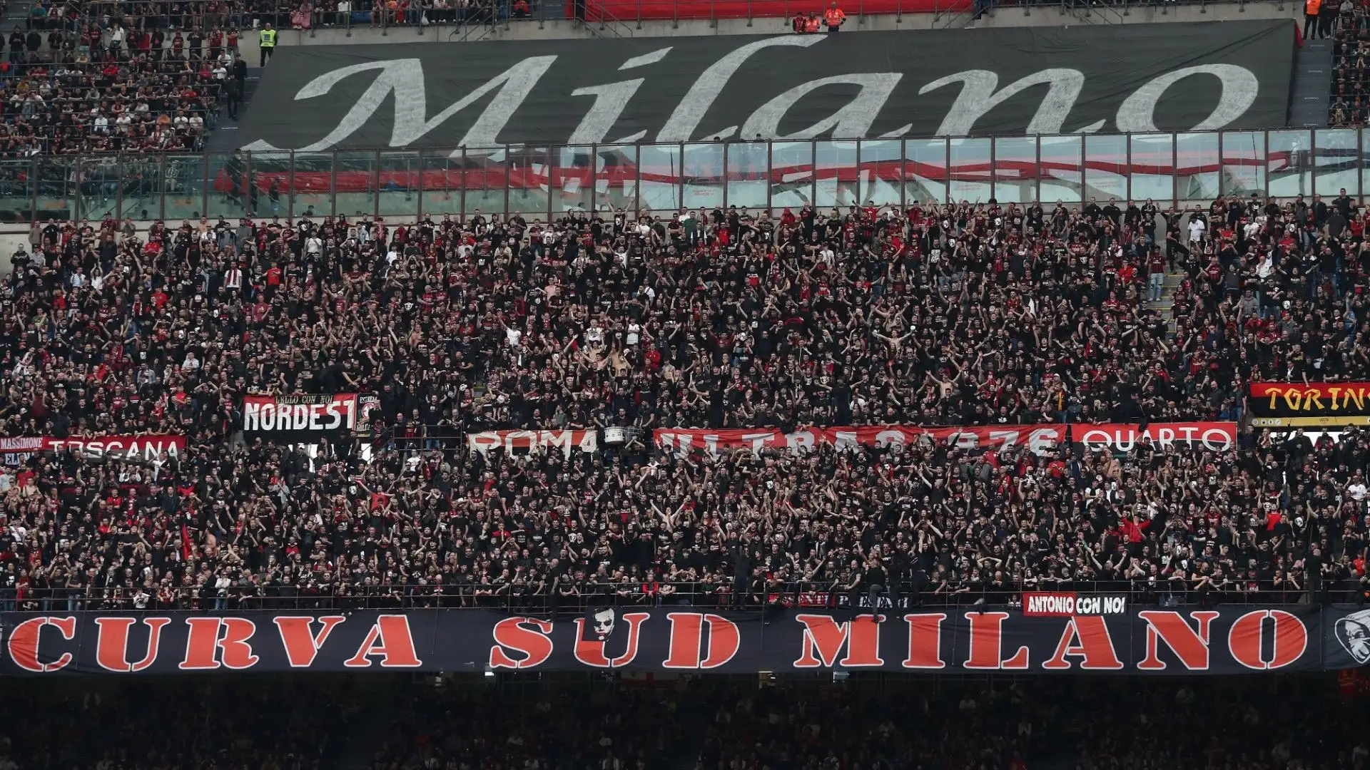La Curva Sud è conosciuta in tutta Italia e non solo