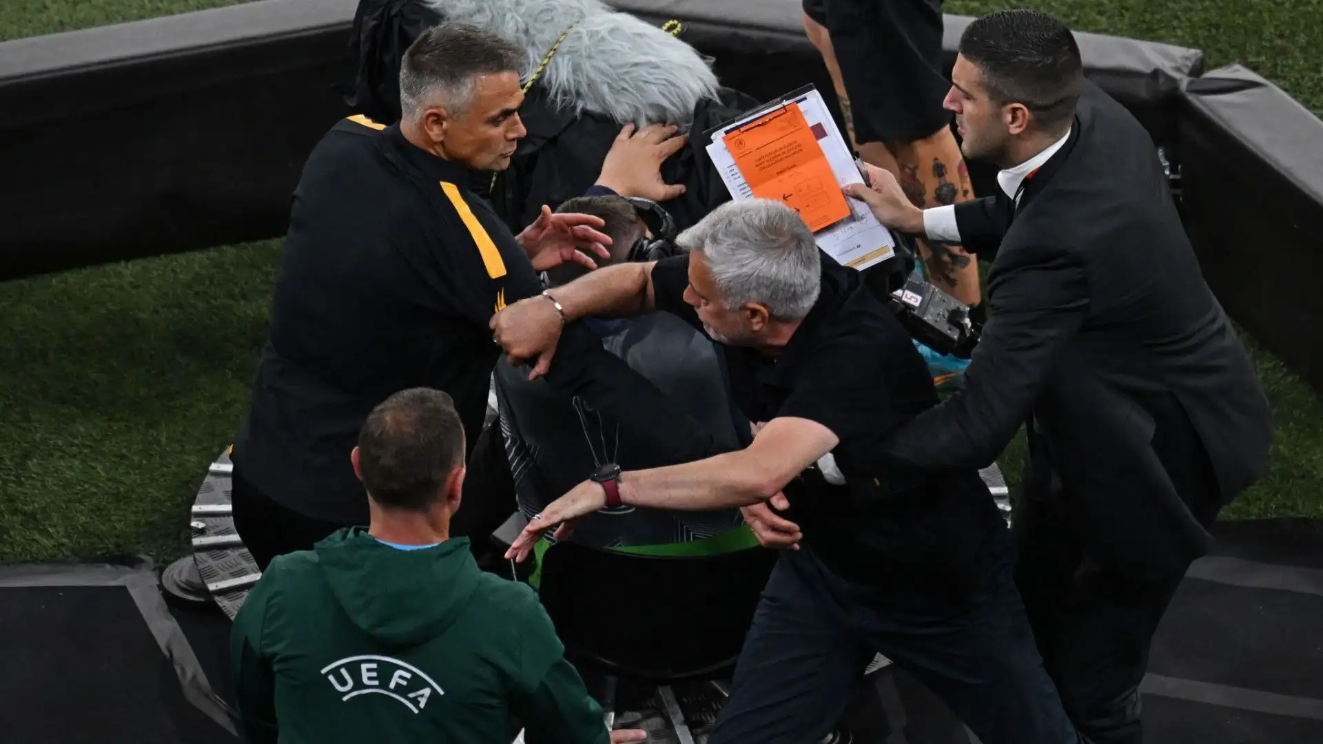 Anche durante il match ci sono stati alcuni momenti di tensione