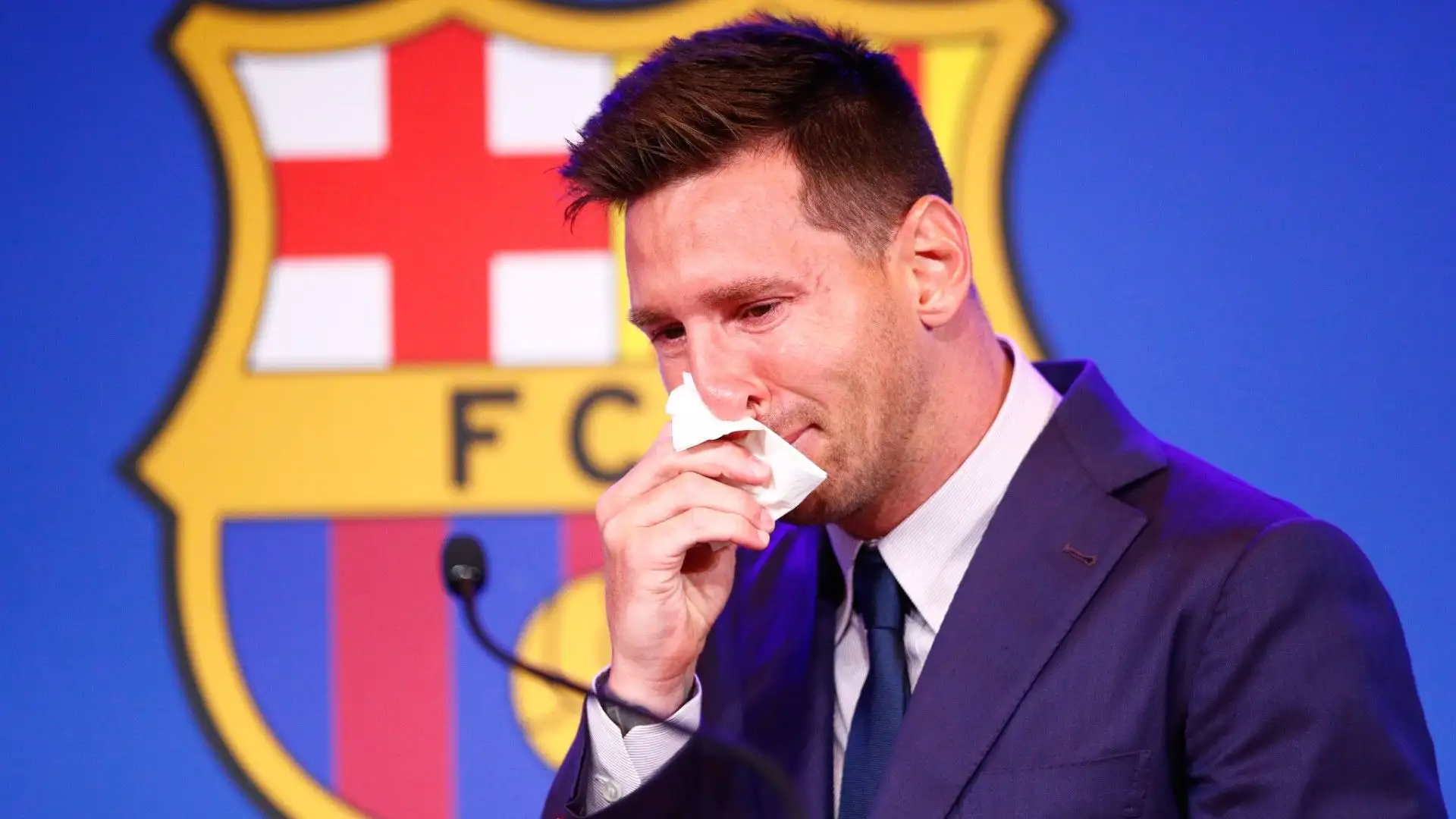 Il campione argentino ha lasciato il Barcellona con una commovente conferenza stampa l'8 agosto 2021
