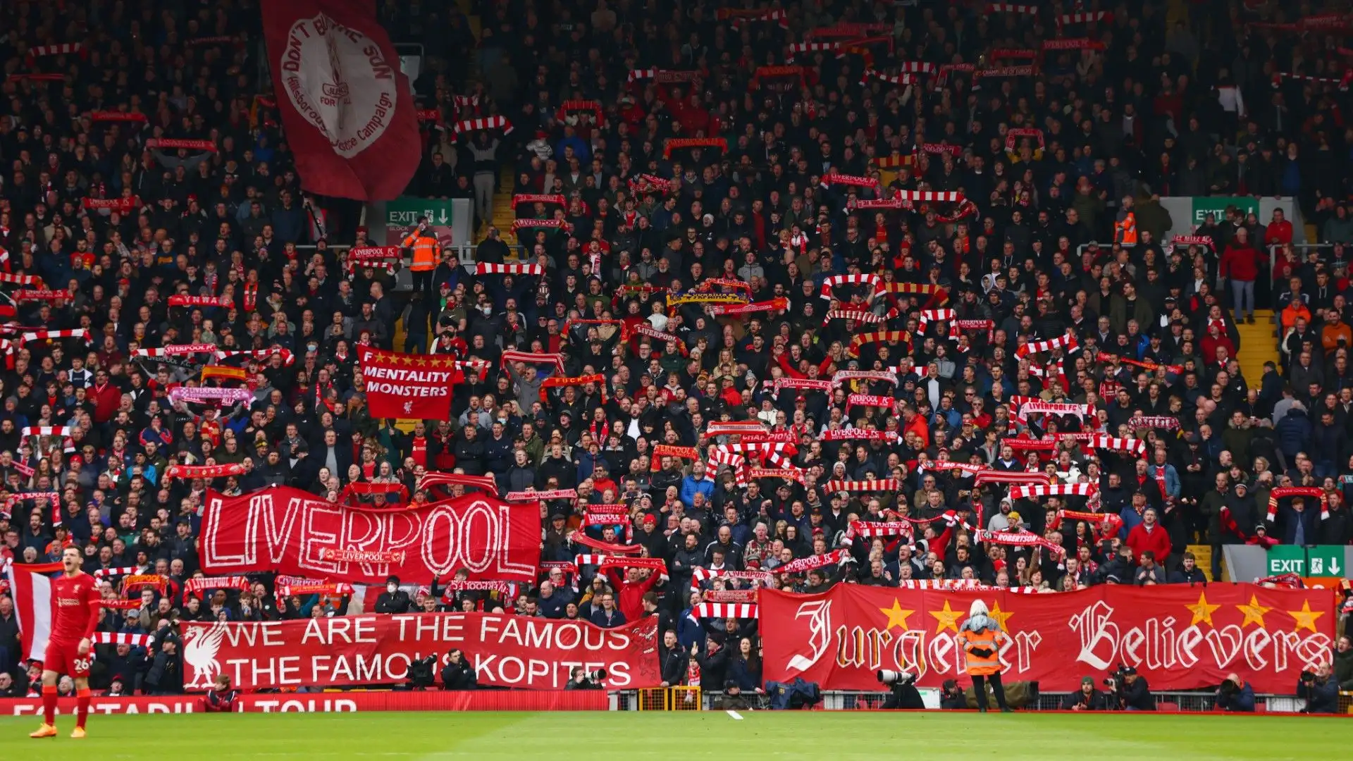 7- Liverpool, 100 milioni di tifosi
