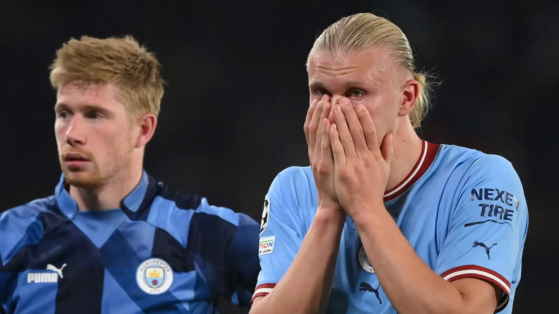 Il capocanonniere della squadra Haaland non è riuscito a segnare ma è tra i più entusiasti al termine del match