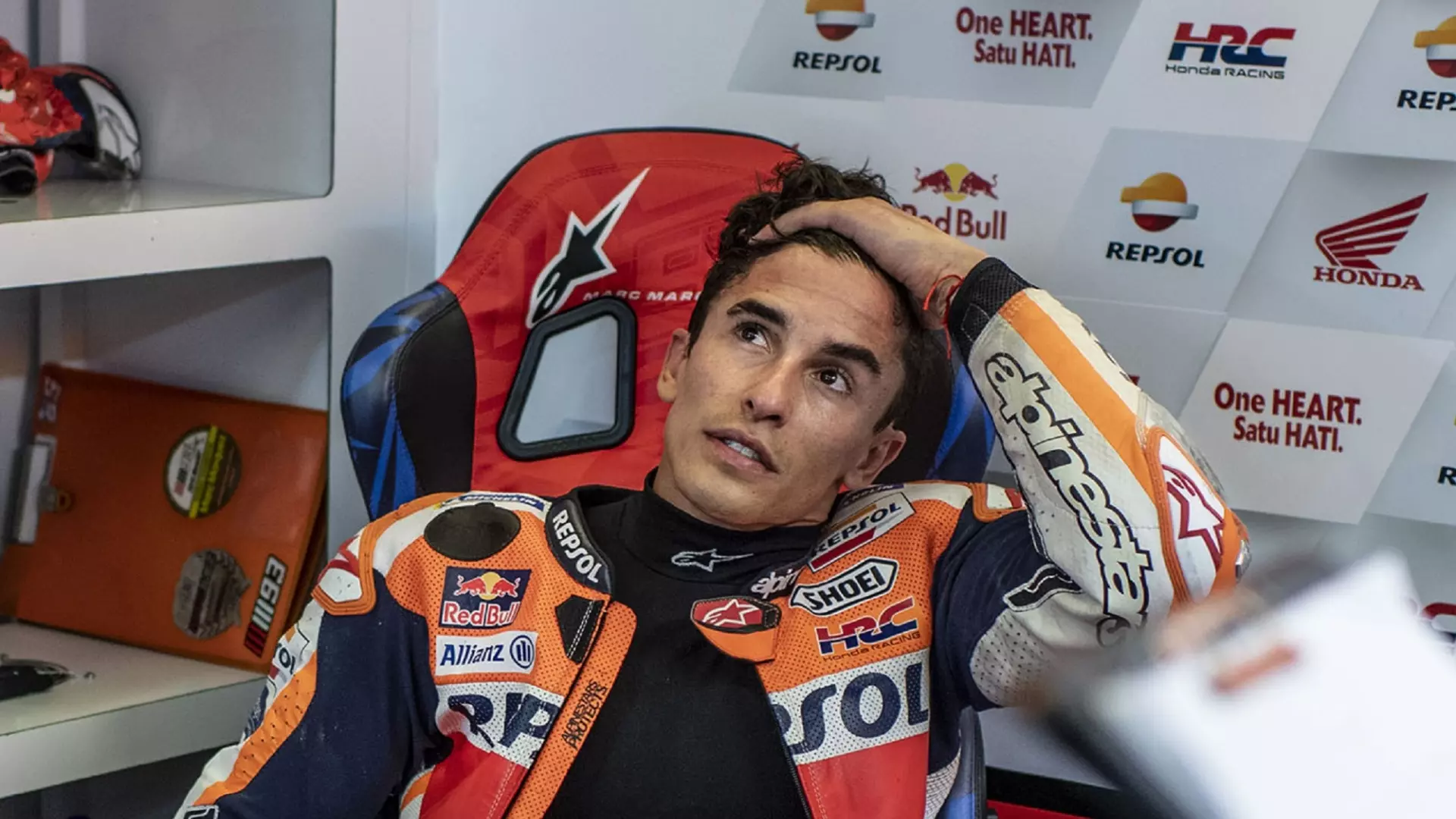 Marc Marquez esplode contro la Honda: “Problemi dappertutto, così rischio”