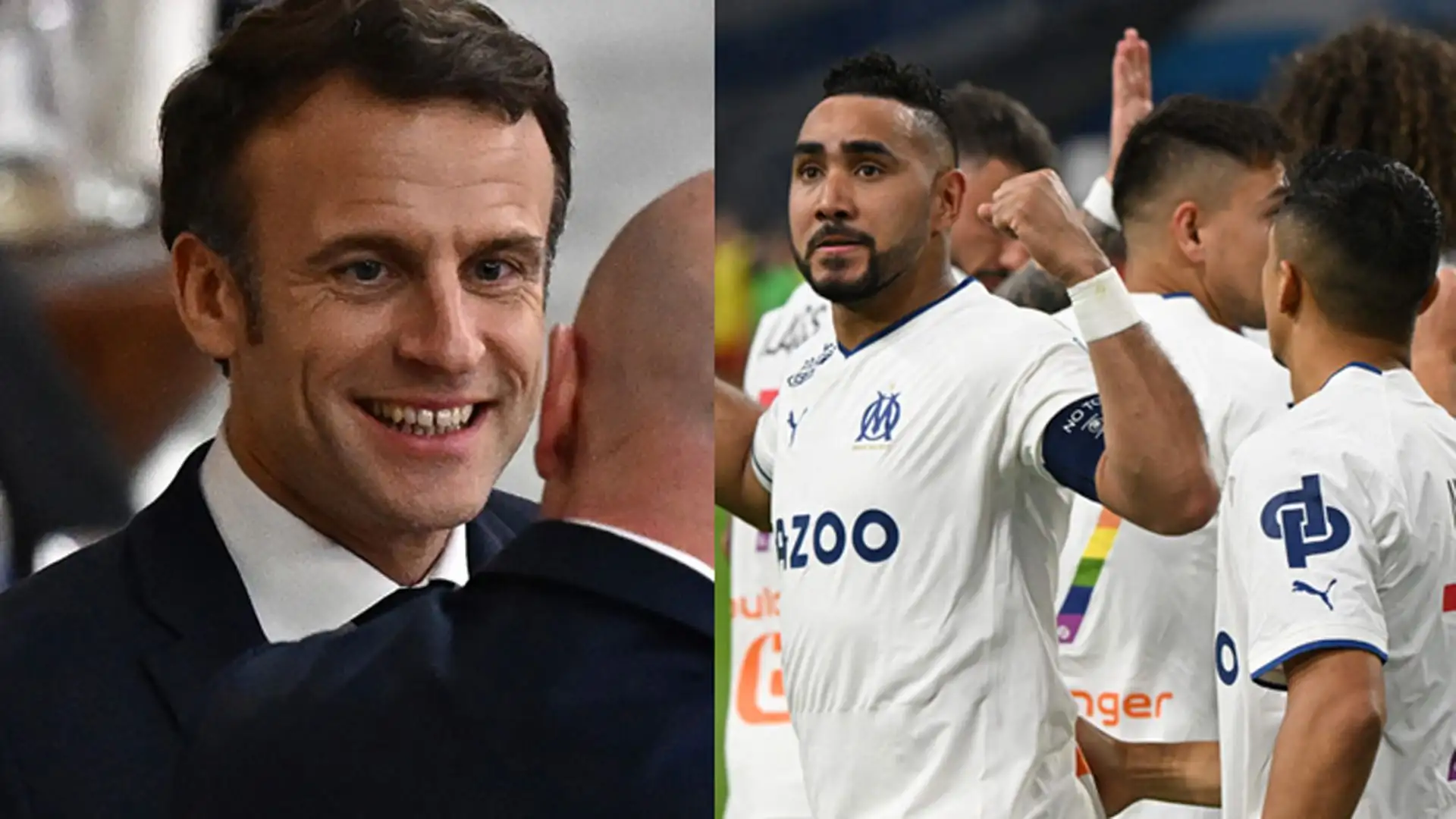 Emmanuel Macron, il presidente della Francia, tifa Olympique Marsiglia