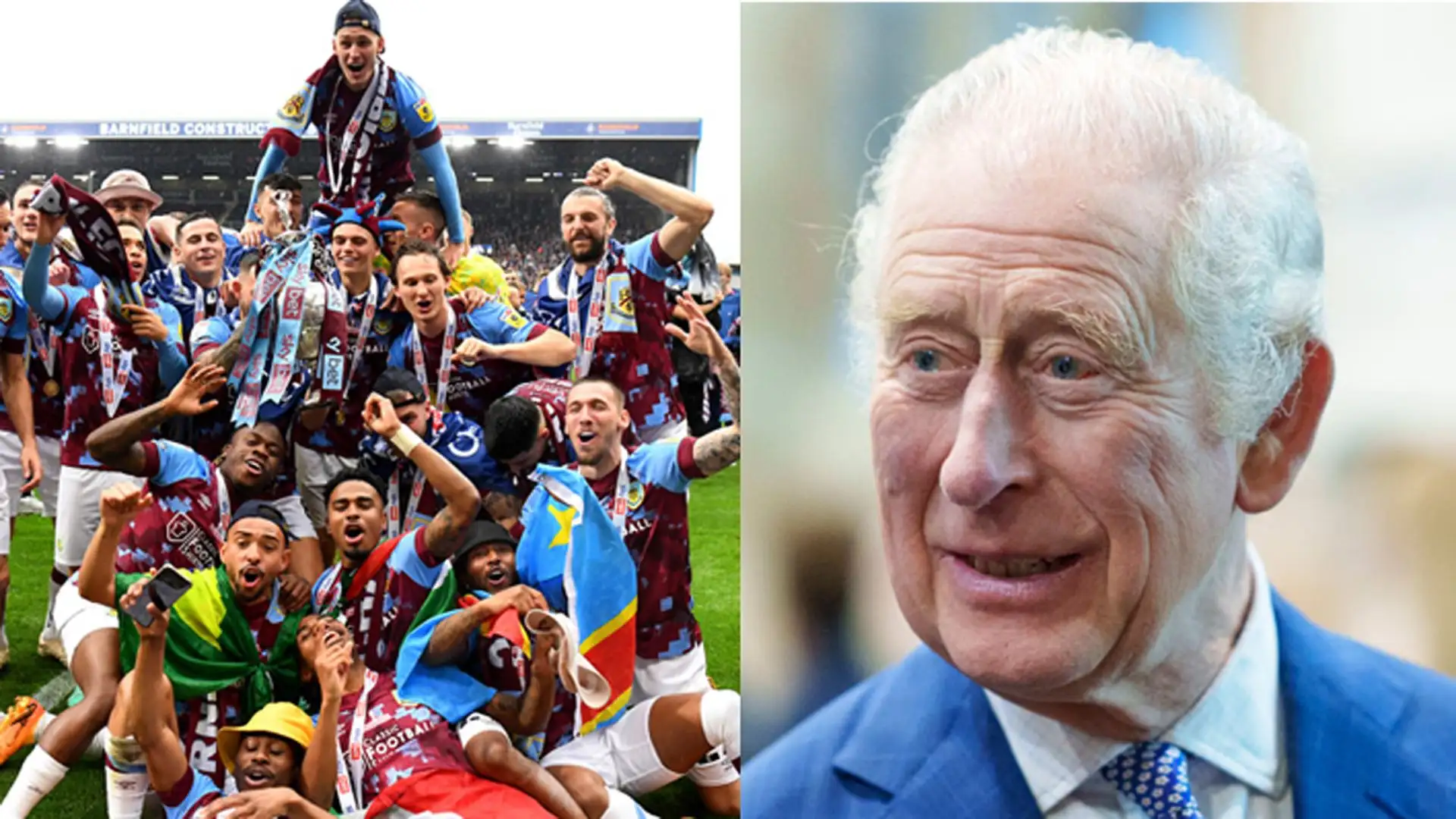 Re Carlo III è fan del Burnley