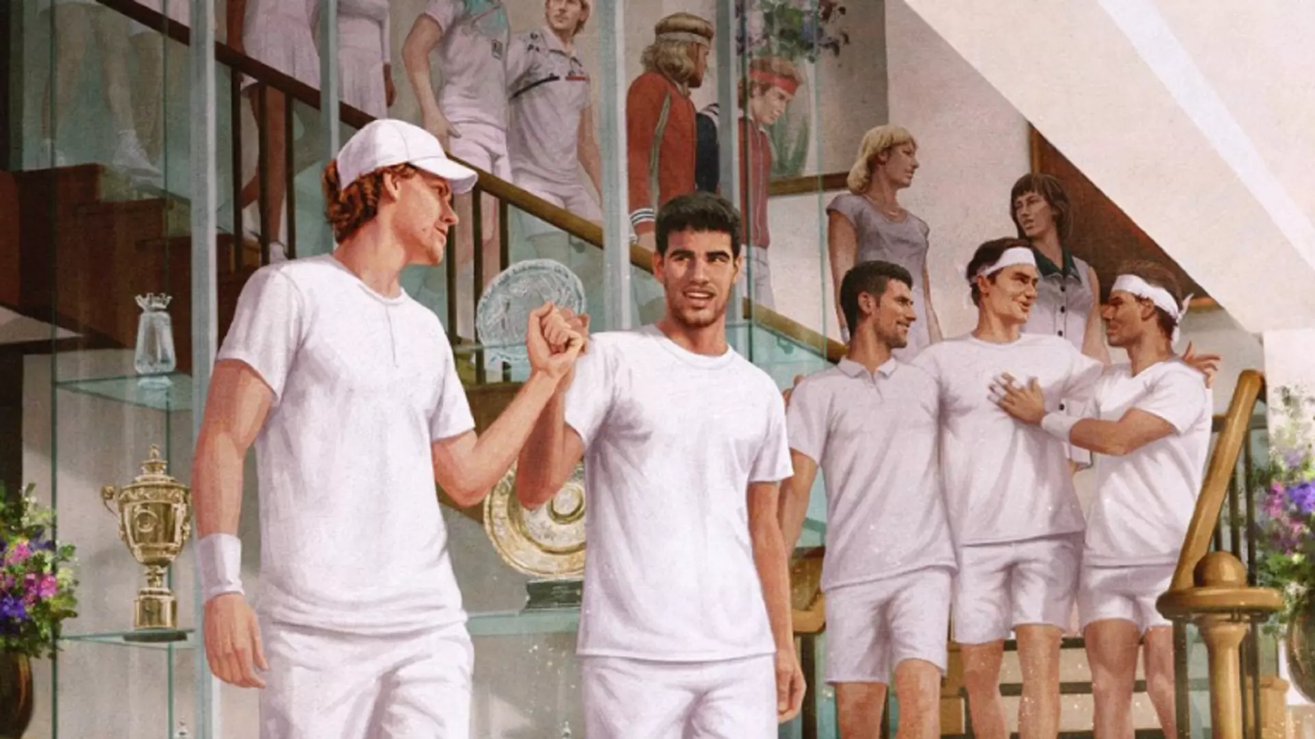 Andy Murray stronca il poster con Jannik Sinner e Carlos Alcaraz