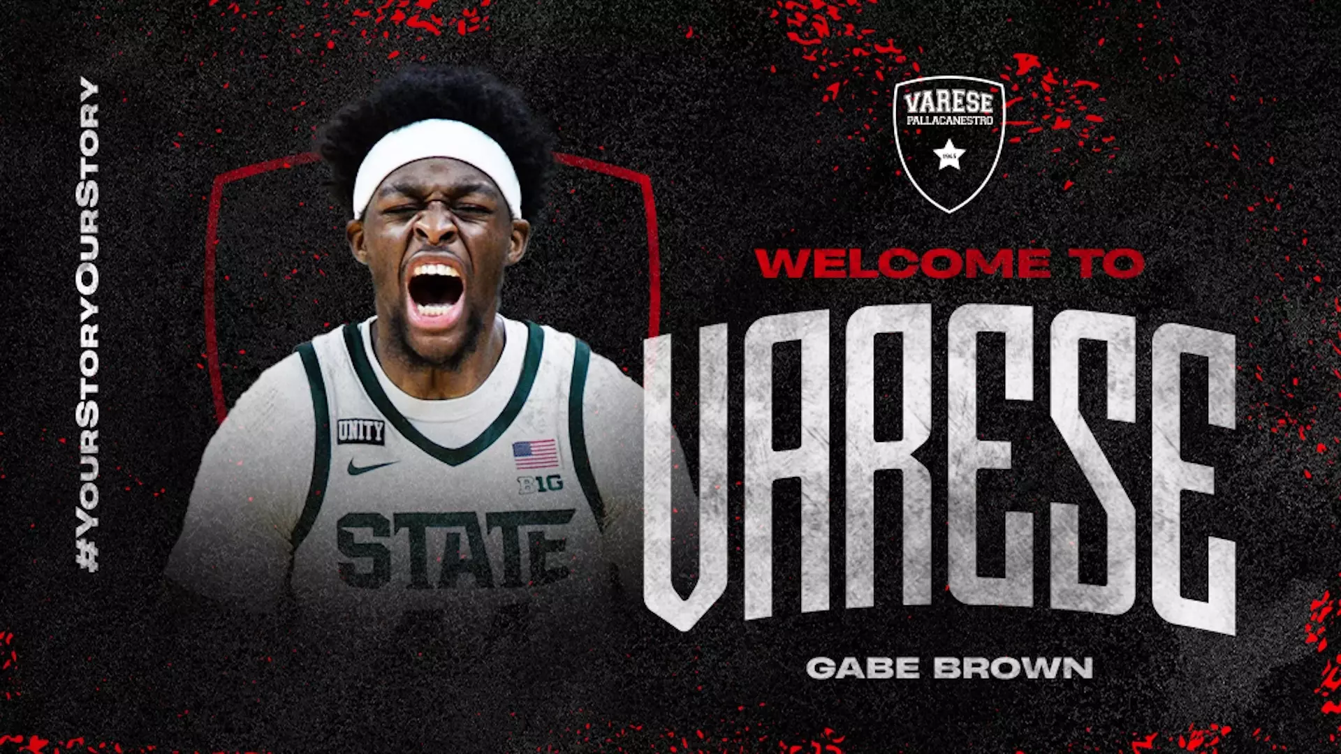 Gabe Brown è un nuovo giocatore della Pallacanestro Varese