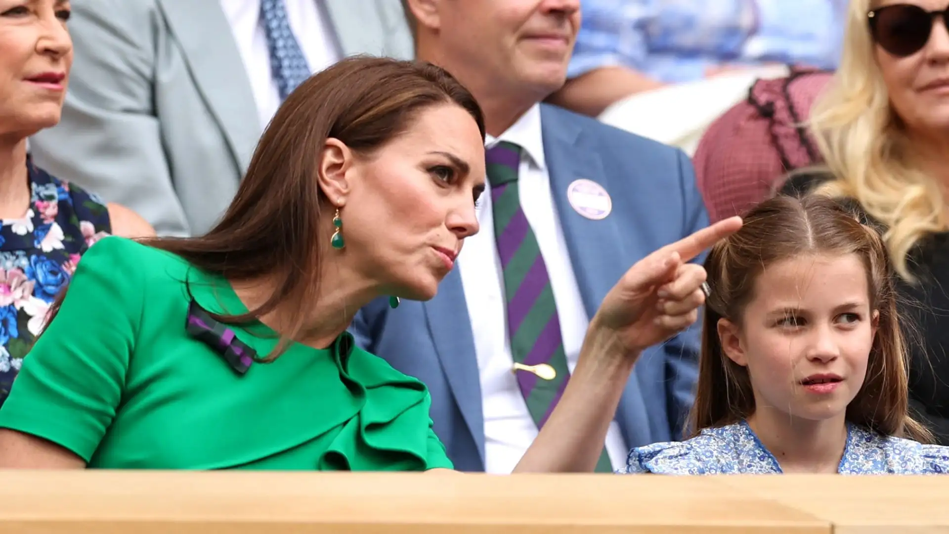 La principessa del Galles e i figli si sono seduti al Royal Box, la tribuna reale del Centrale