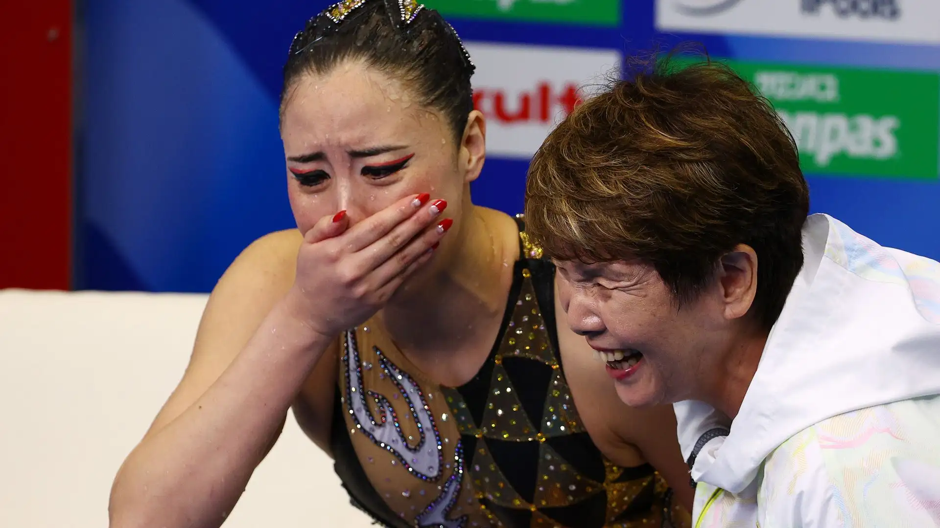 Yukiko ha festeggiato con la sua allenatrice