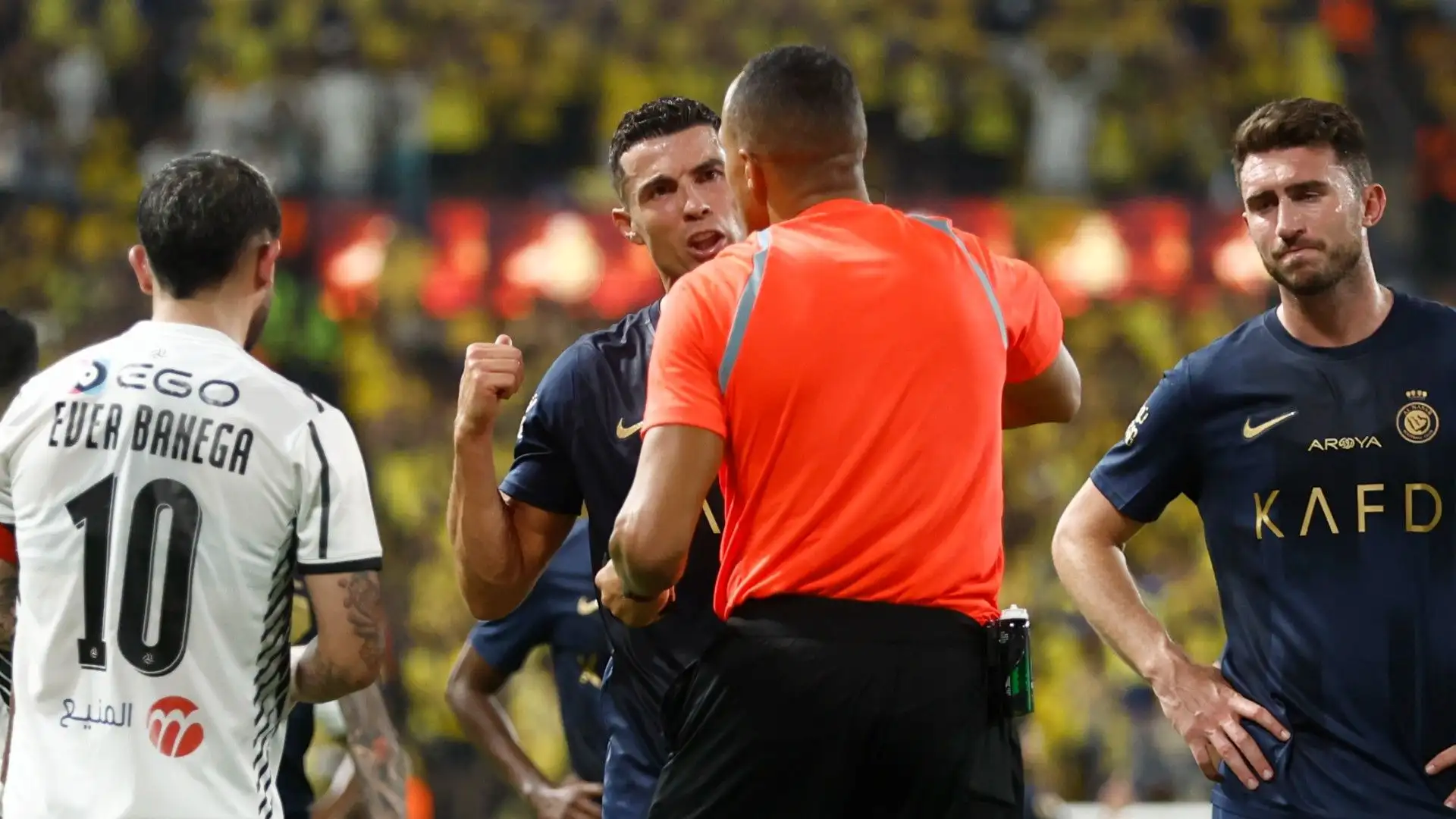 Non ha preso bene la decisione dell'arbitro

