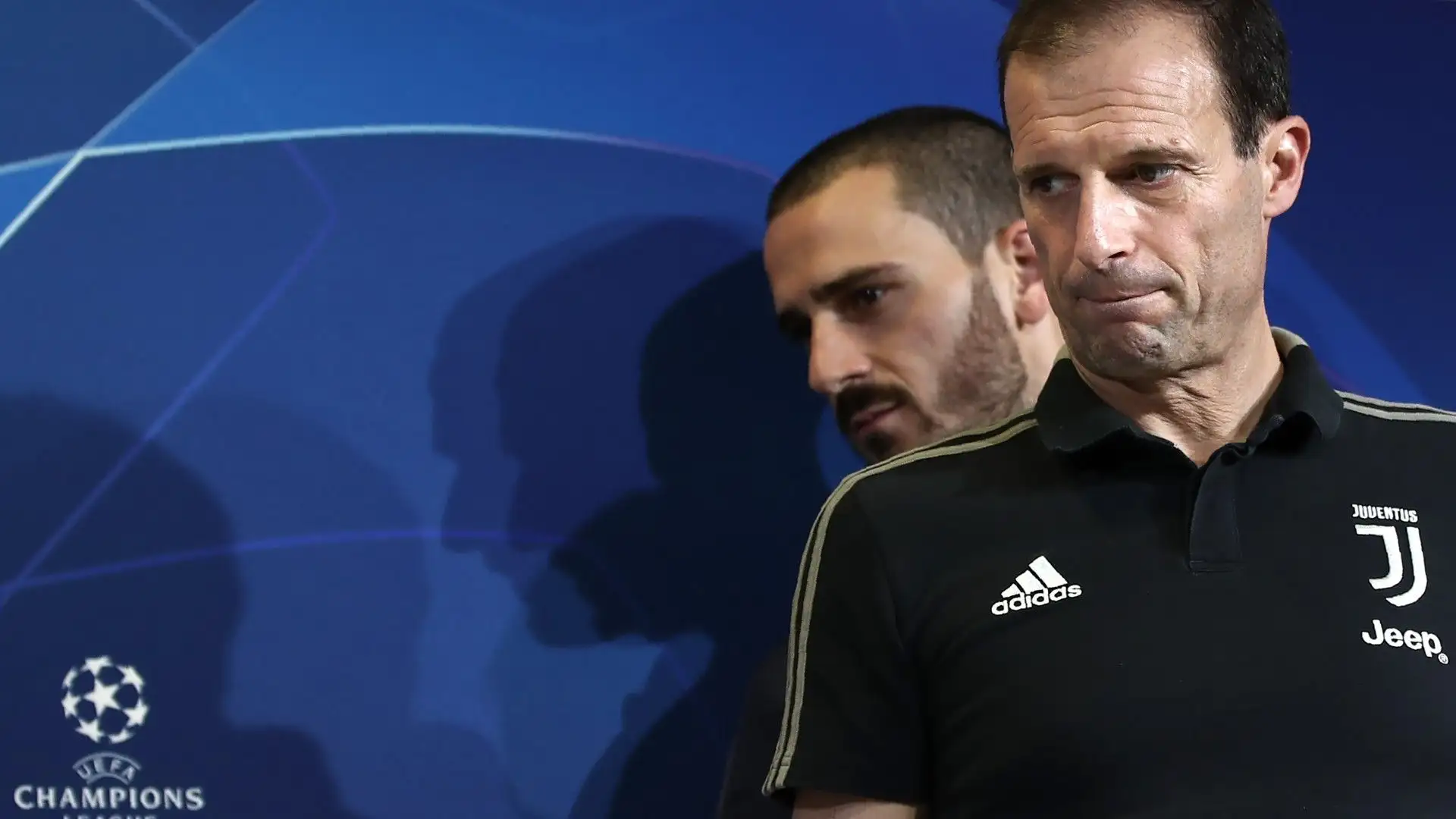 Nel 2017 Bonucci è finito sullo sgabello mentre i suoi compagni giocavano contro il Porto in Champions League 
