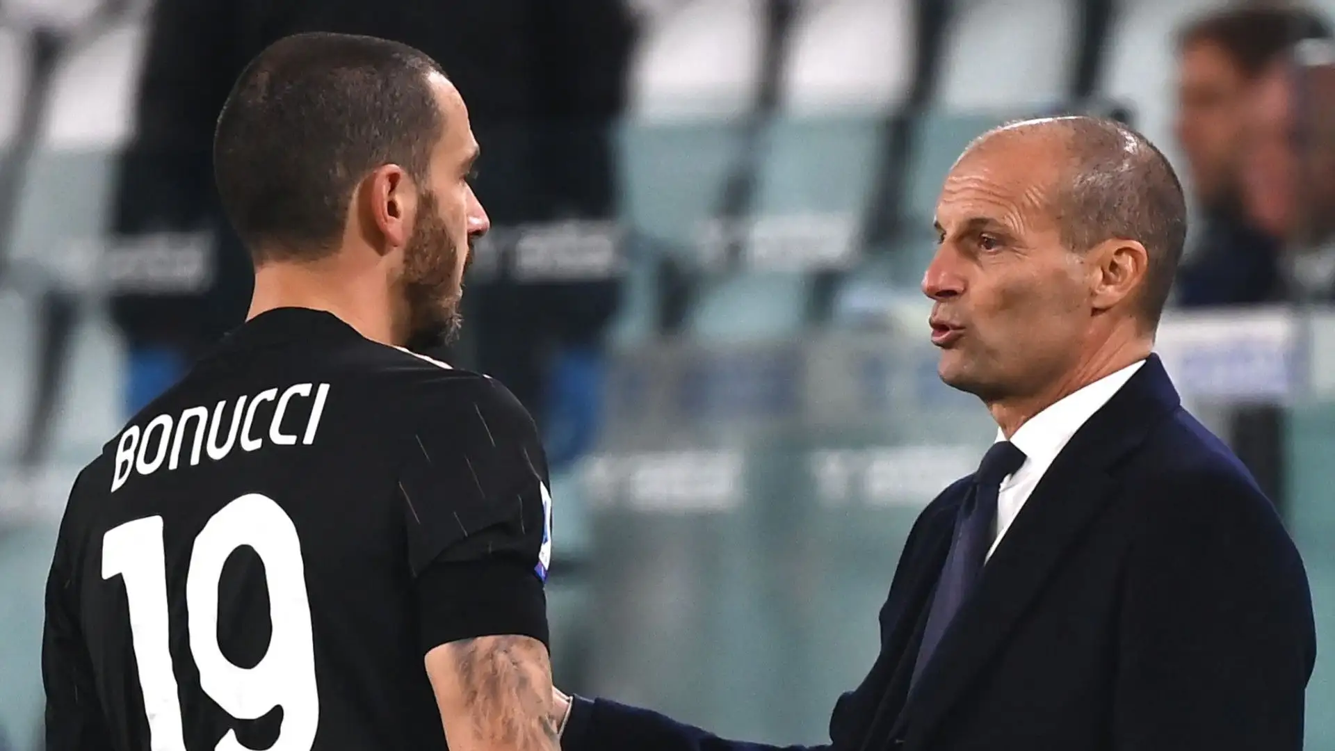 Dopo l'anno passato lontani, Allegri e Bonucci si sono ritrovati alla Juventus
