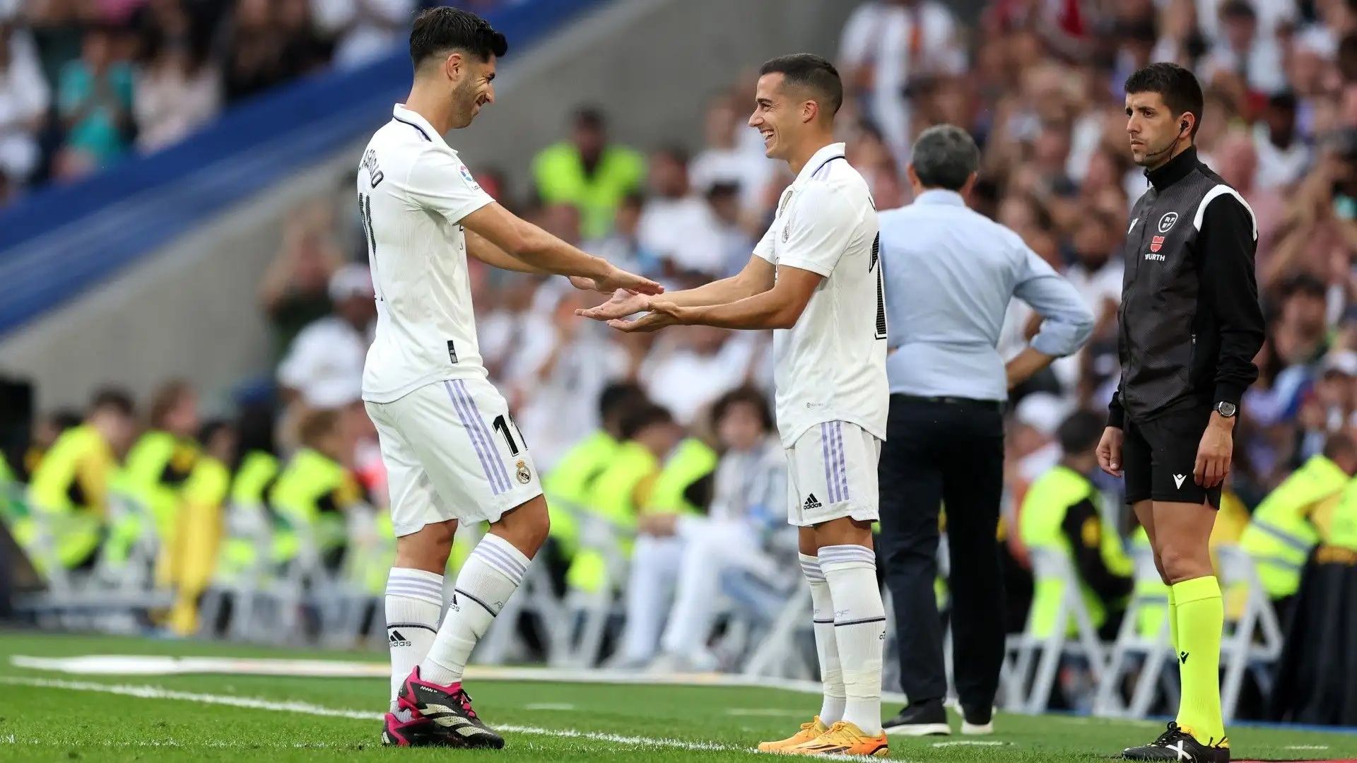 Lucas Vasquez è cresciuto nelle giovanili del Real Madrid e tra il 2014 e il 2015 ha giocato per l'Espanyol
