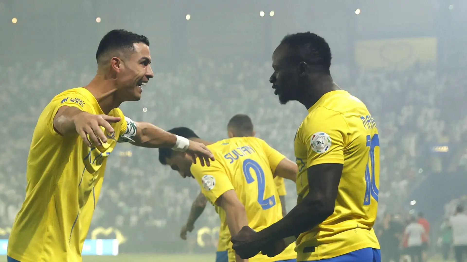 Qui l'ex Juventus festeggia con Mané