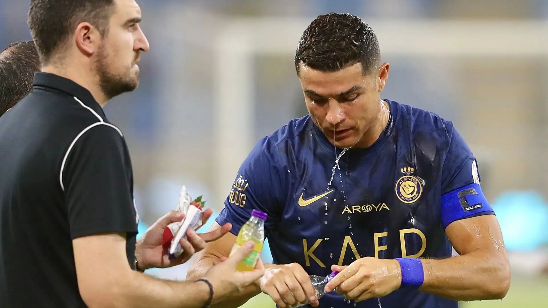 Nel primo tempo Ronaldo ha servito l'assist per il primo gol di Ghareeb