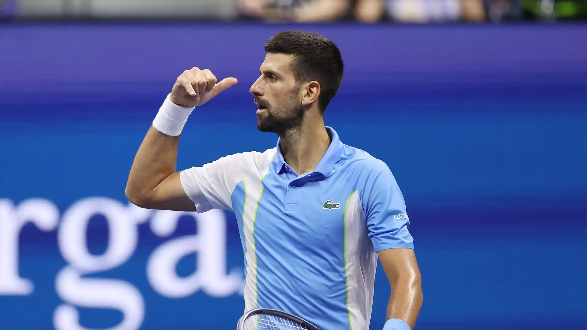 Dopo la vittoria, Djokovic ha risposto per le rime al giovane avversario