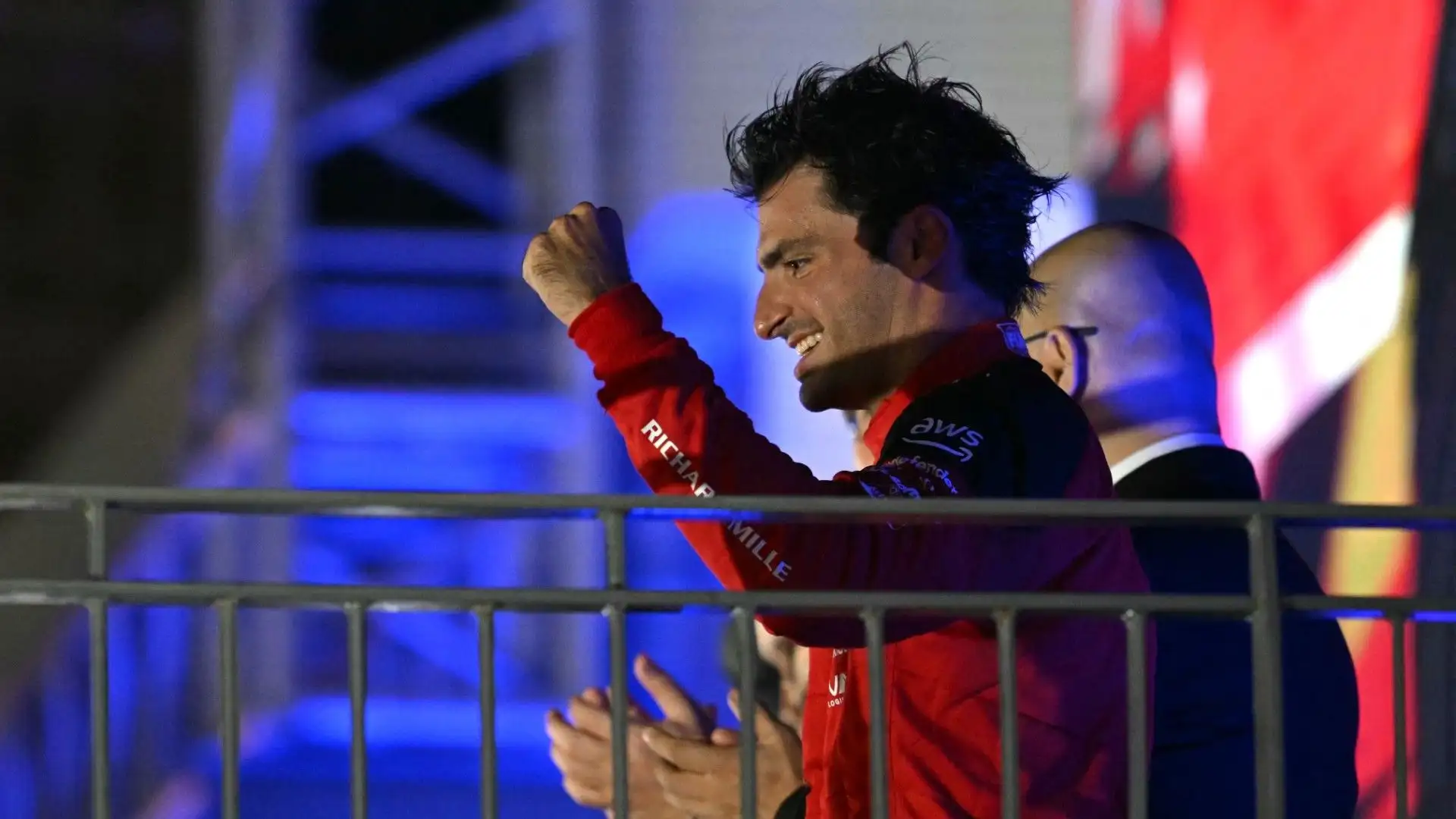 Carlos Sainz si è piazzato davanti a Lando Norris e Lewis Hamilton

