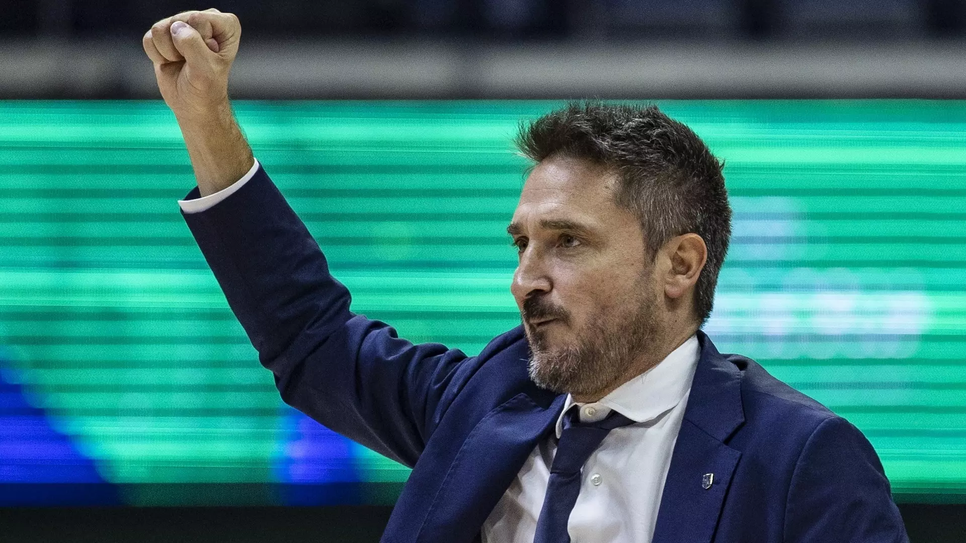 Italia-Serbia, la gioia di Gianmarco Pozzecco e Simone Fontecchio