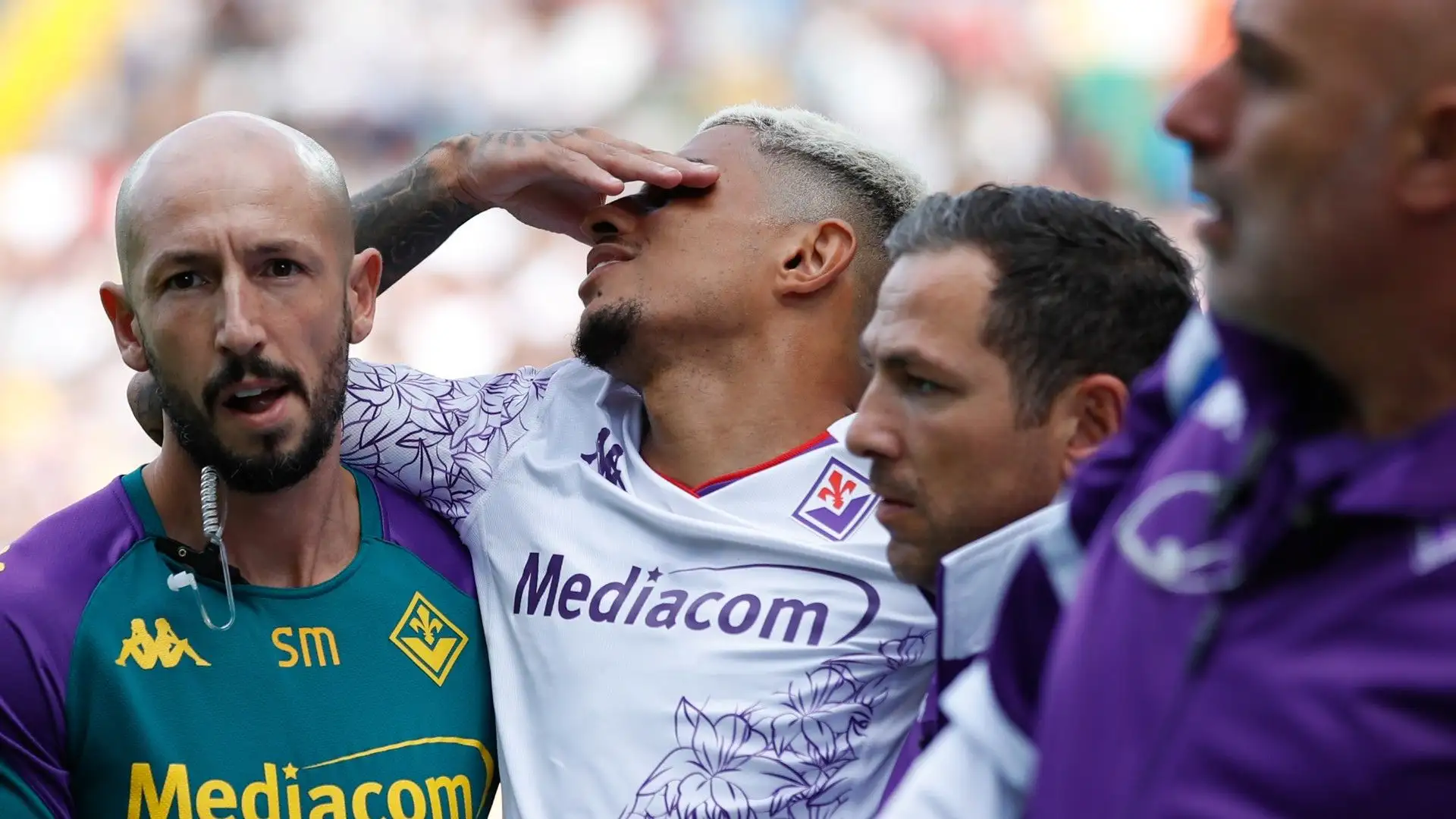 Dodò è uscito dopo 5 minuti dall'inizio di Udinese-Fiorentina
