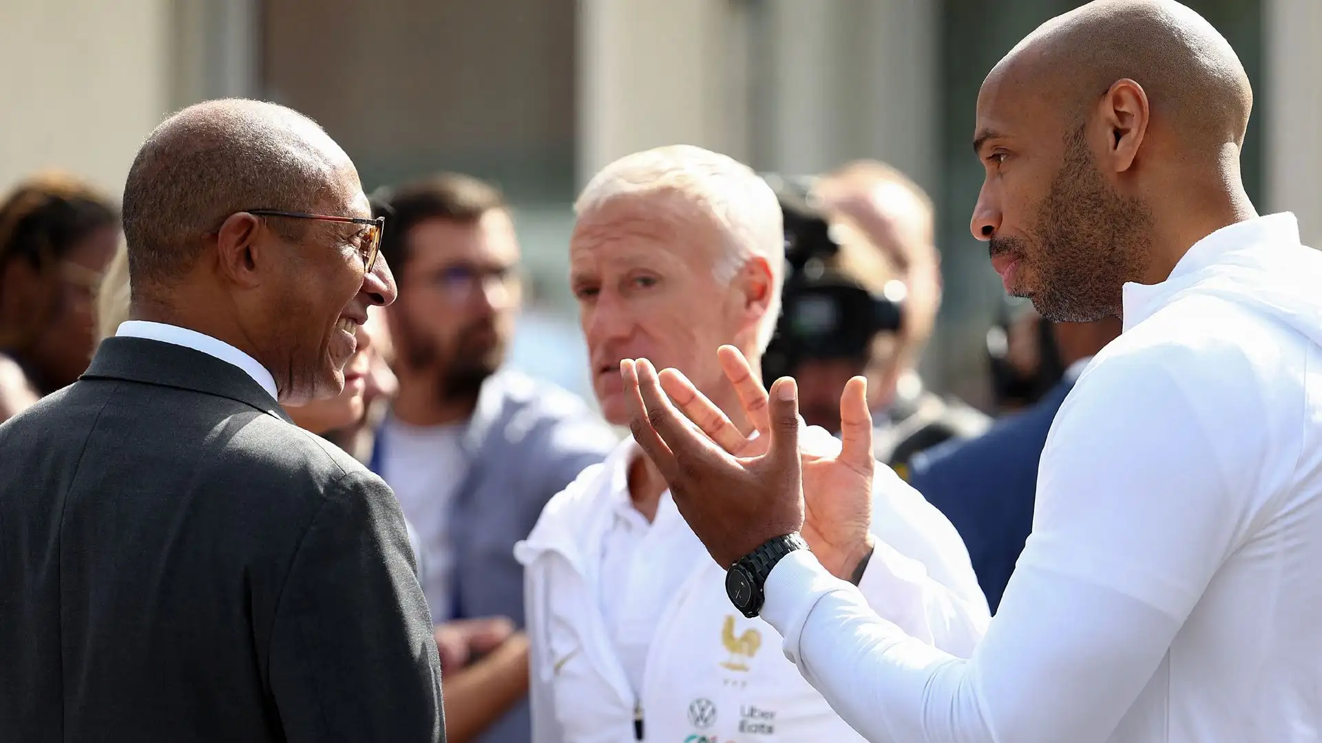 Non poteva mancare il presidente della FFF Philippe Diallo 