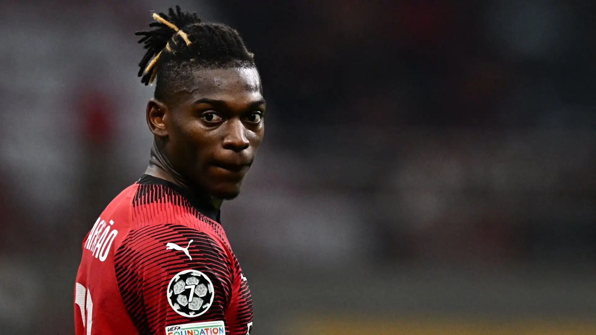 Rafael Leao ha avuto un'occasione gigante ma è inciampato dentro l'area
