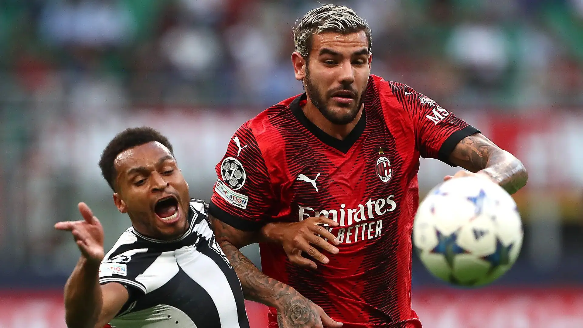 Anche Theo Hernandez ha tentato qualche incursione ma non sempre è riuscito ad arrivare al tiro
