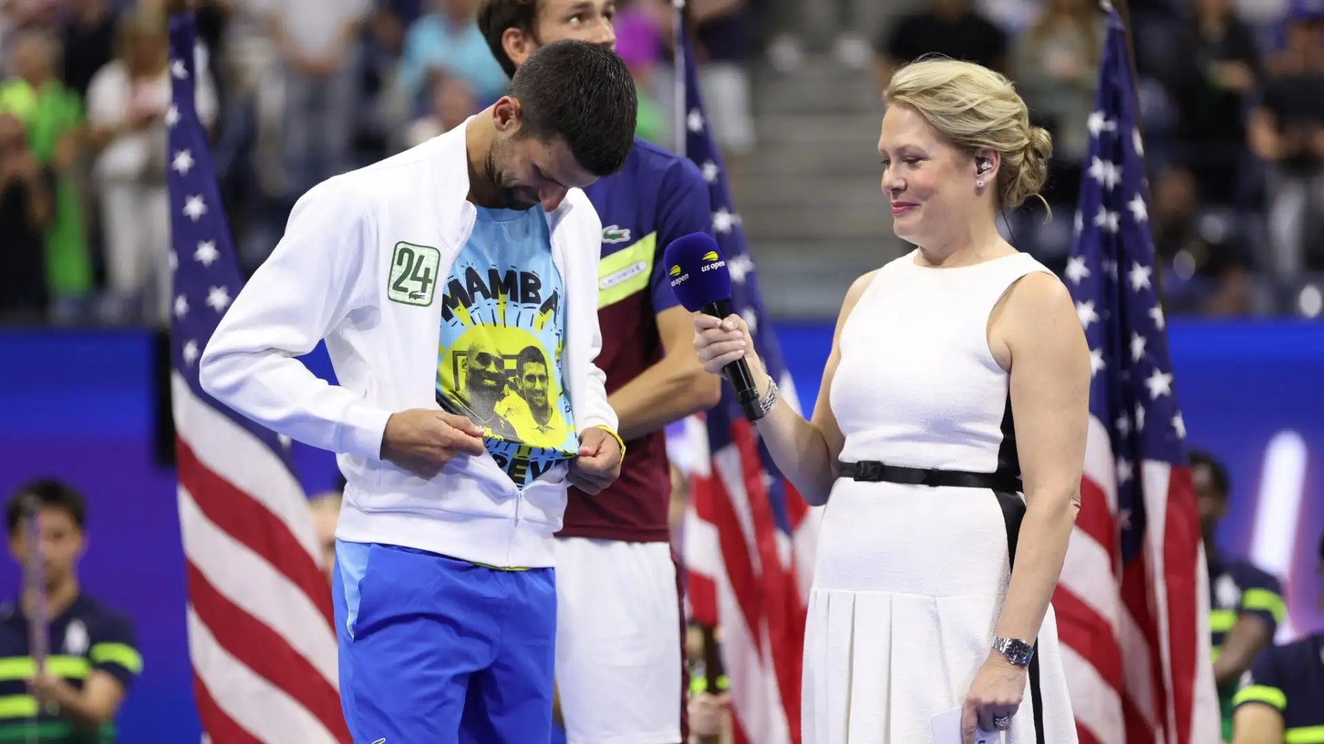 Djokovic ha indossato una maglia speciale
