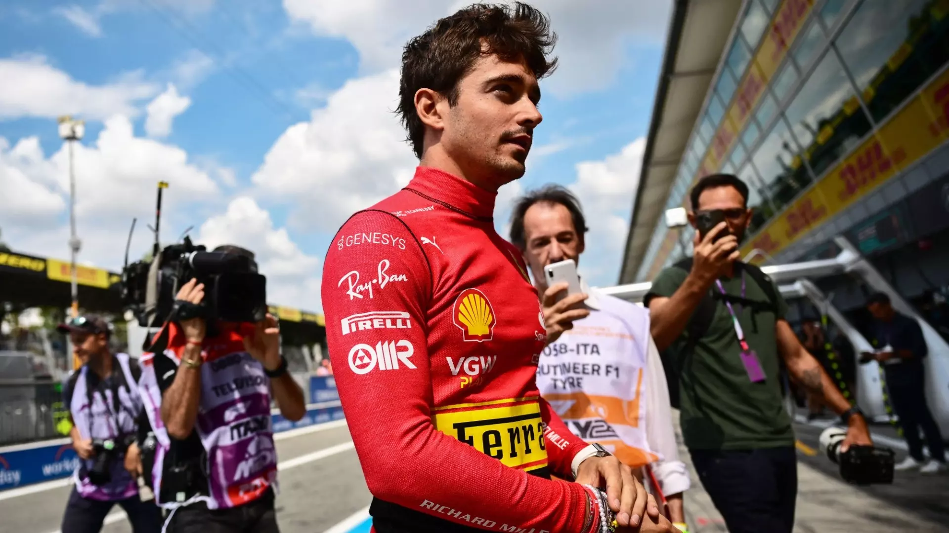 Charles Leclerc ottimista a Monza: la sua promessa ai tifosi Ferrari