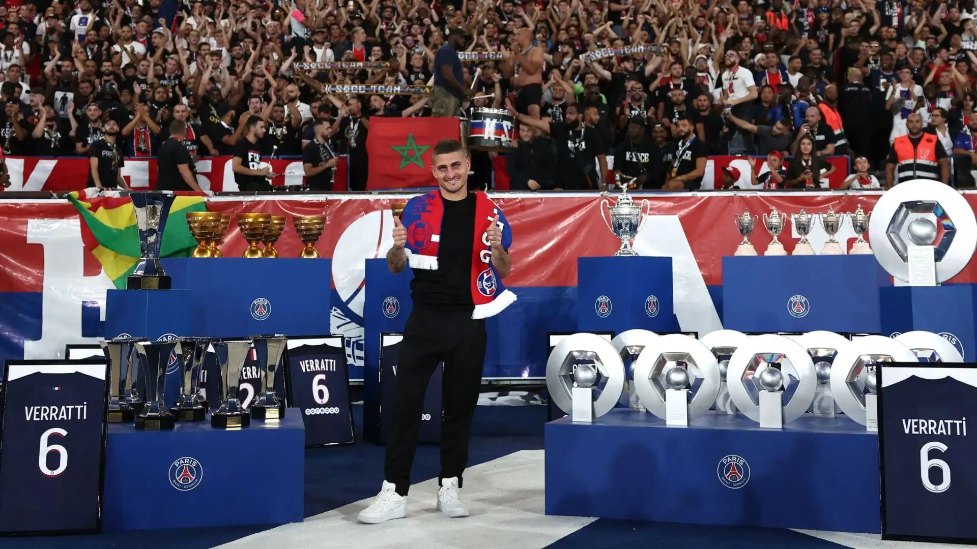 Con il club francese il centrocampista ha vinto tantissimo