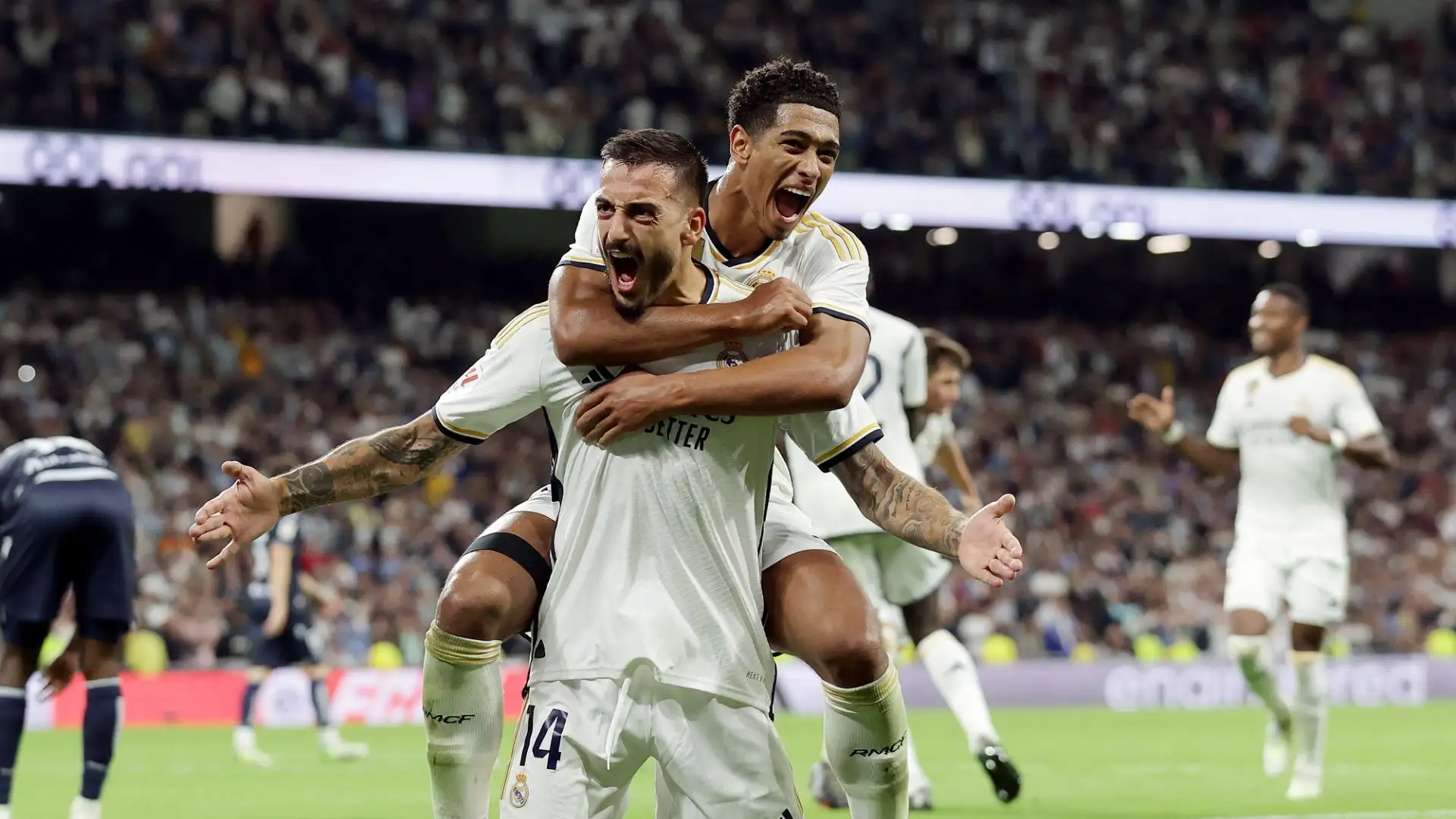 Dopo l'infortunio di Vinicius, Joselu è stato schierato dal 1' e ha subito ripagato la fiducia di Ancelotti, sfruttando la sua occasione