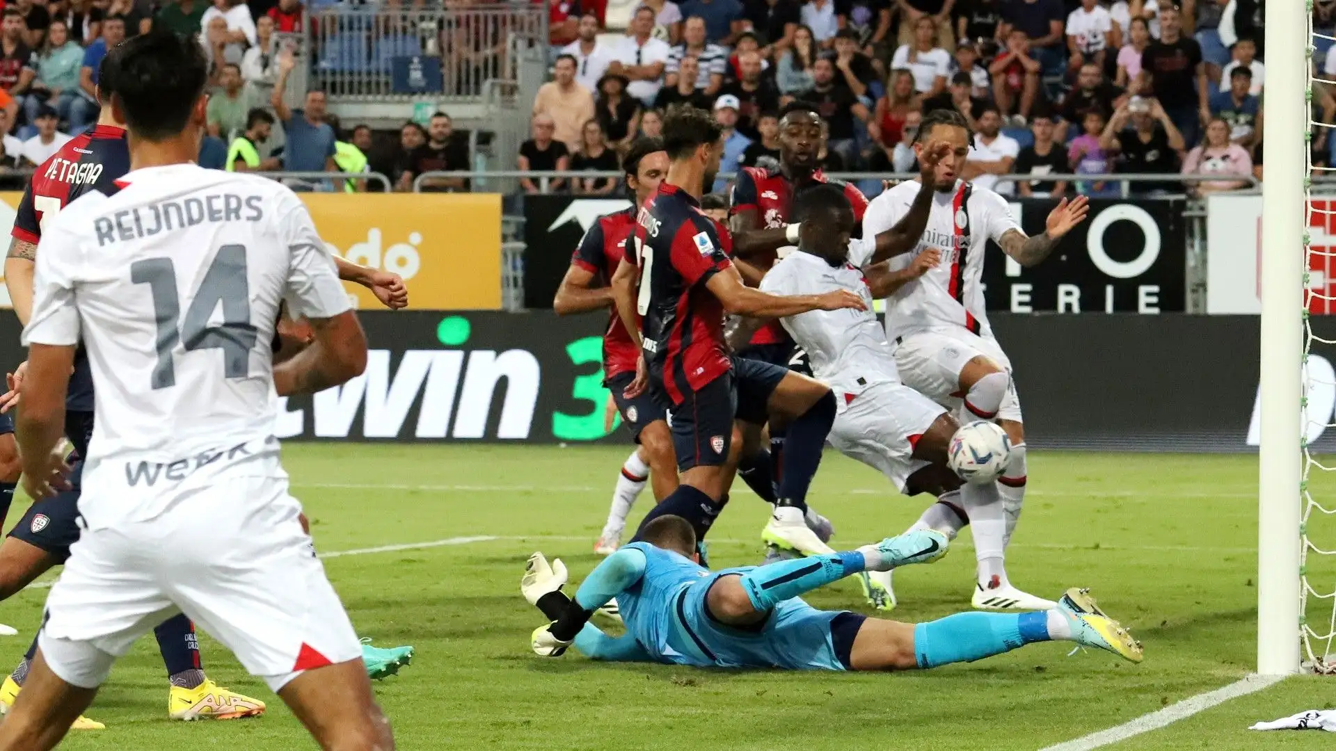 Proprio Tomori ha siglato la seconda rete del Milan dopo il pasticcio di Radunovic
