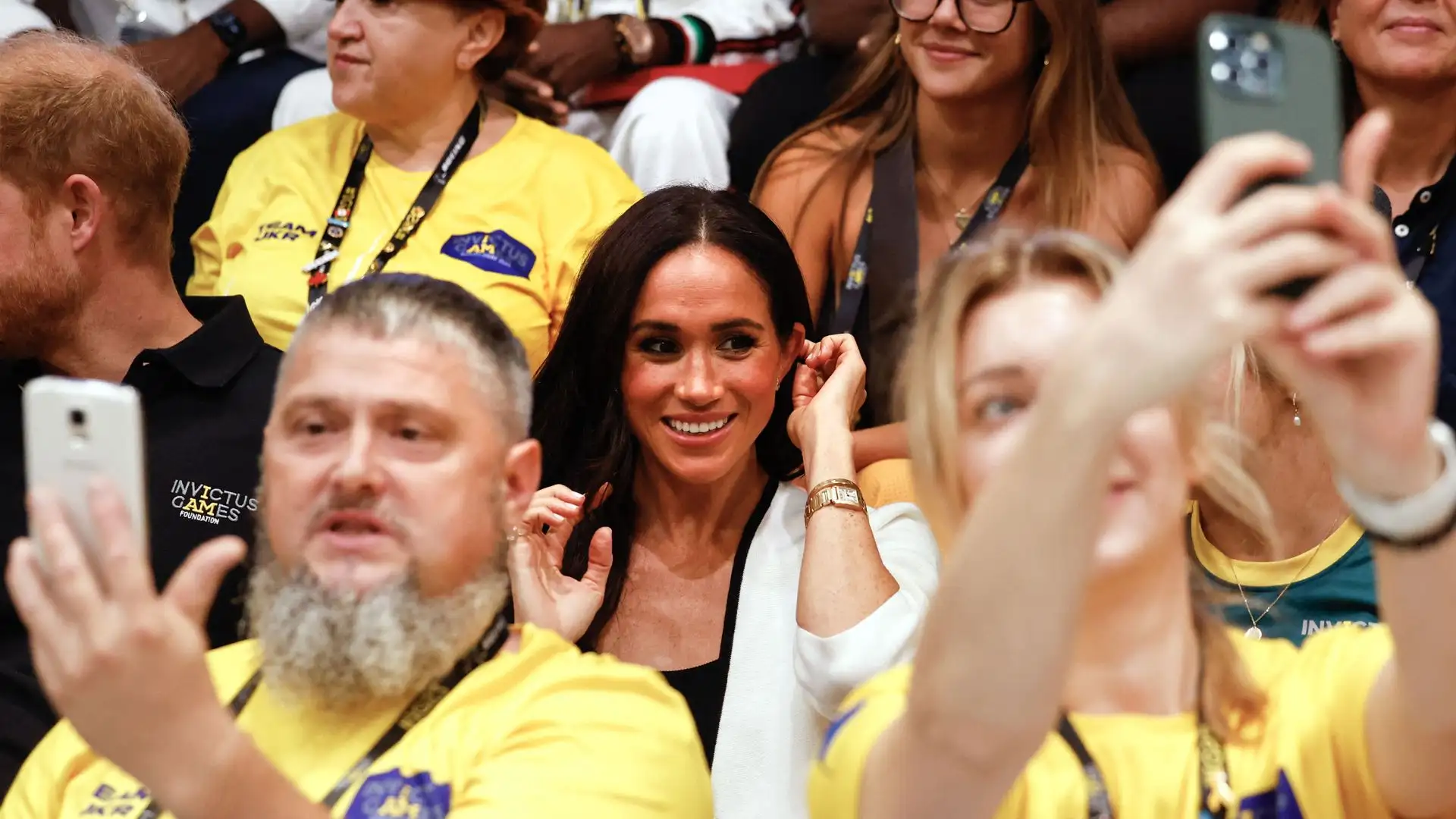 "Sono davvero orgogliosa di far parte di questa famiglia Invictus con tutti voi" ha aggiunto Meghan