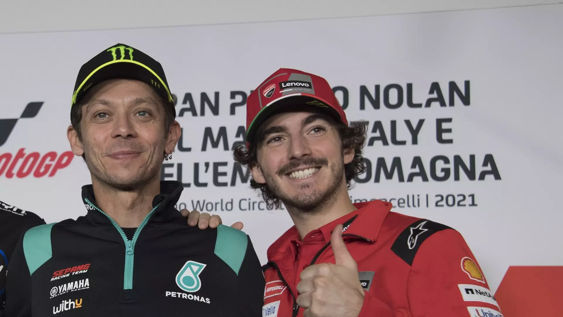 Pecco Bagnaia ha spaventato Valentino Rossi