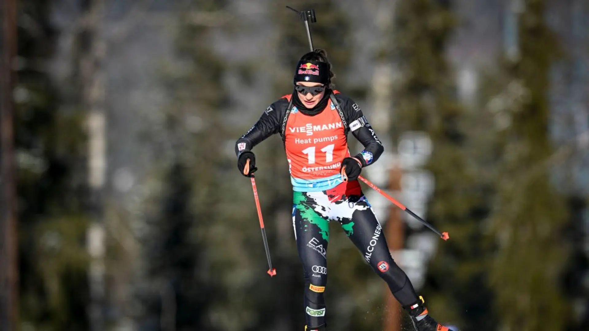 Dorothea Wierer, allenamento a Valdidentro