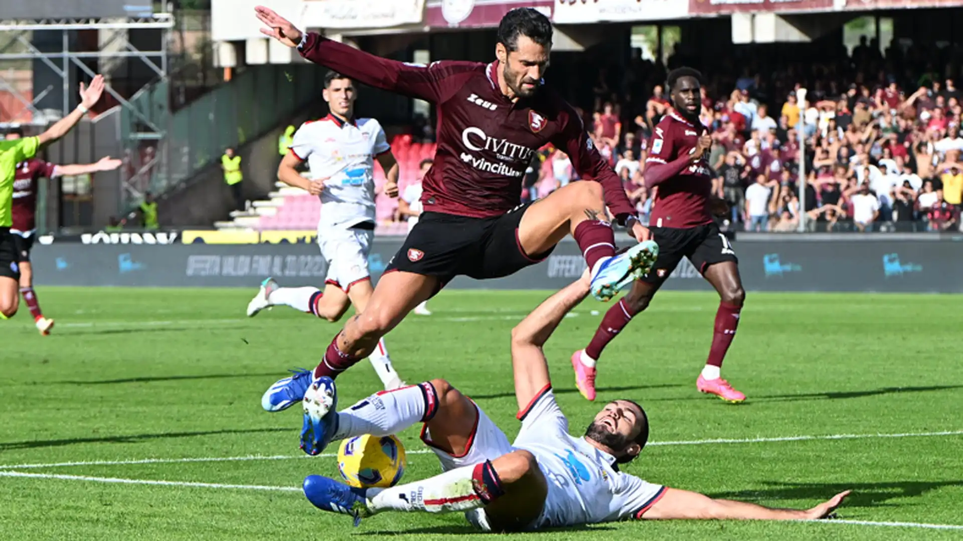 Tra Salernitana e Cagliari quattro gol in venti minuti