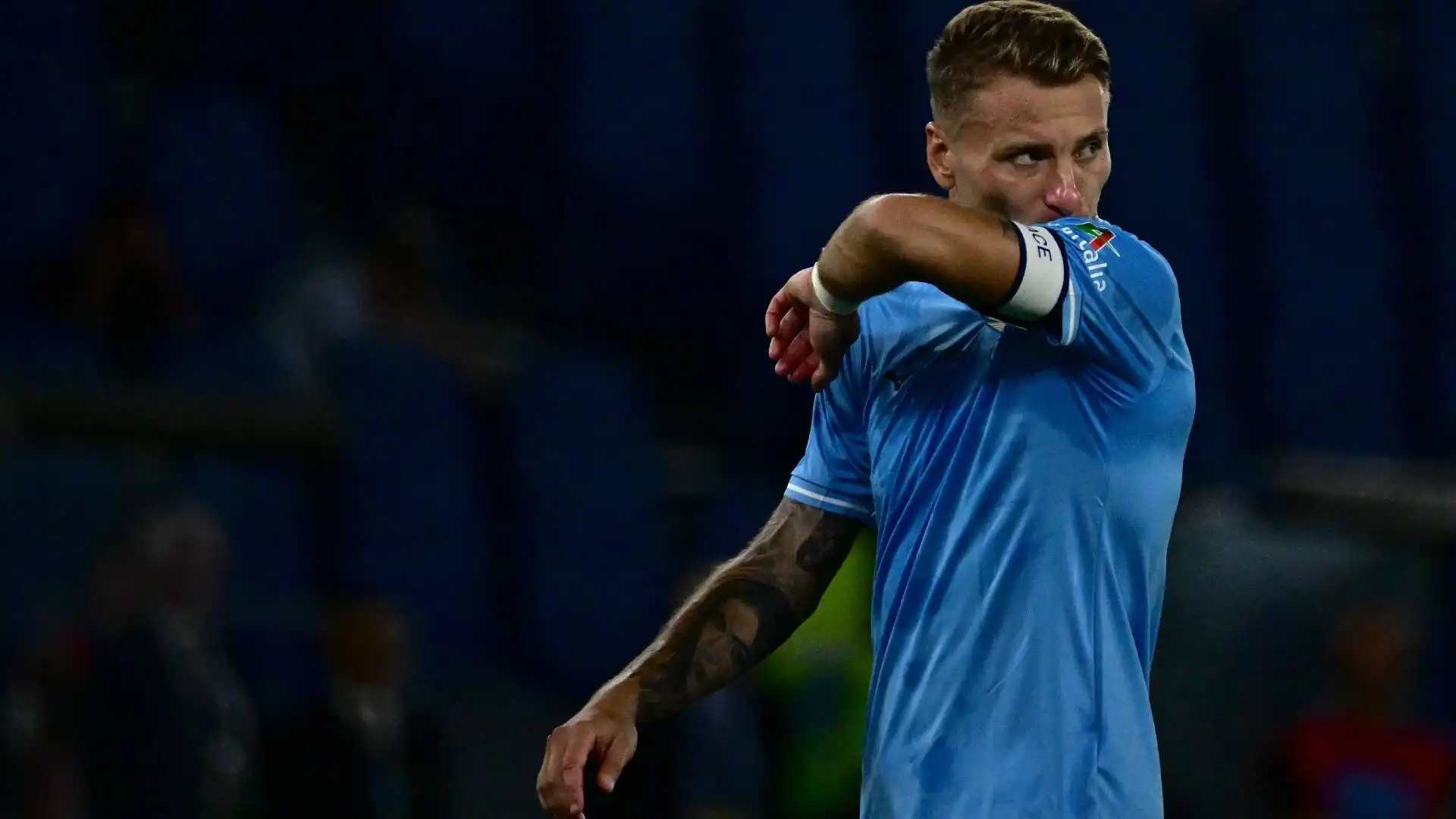 Lazio, Ciro Immobile in panchina contro il Sassuolo