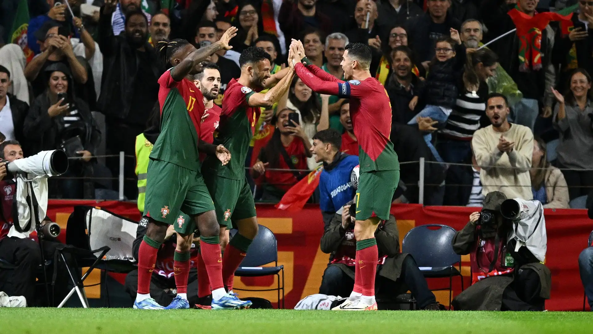 Il gol di Lobotka ha portato il punteggio sul 3-2 per i lusitani
