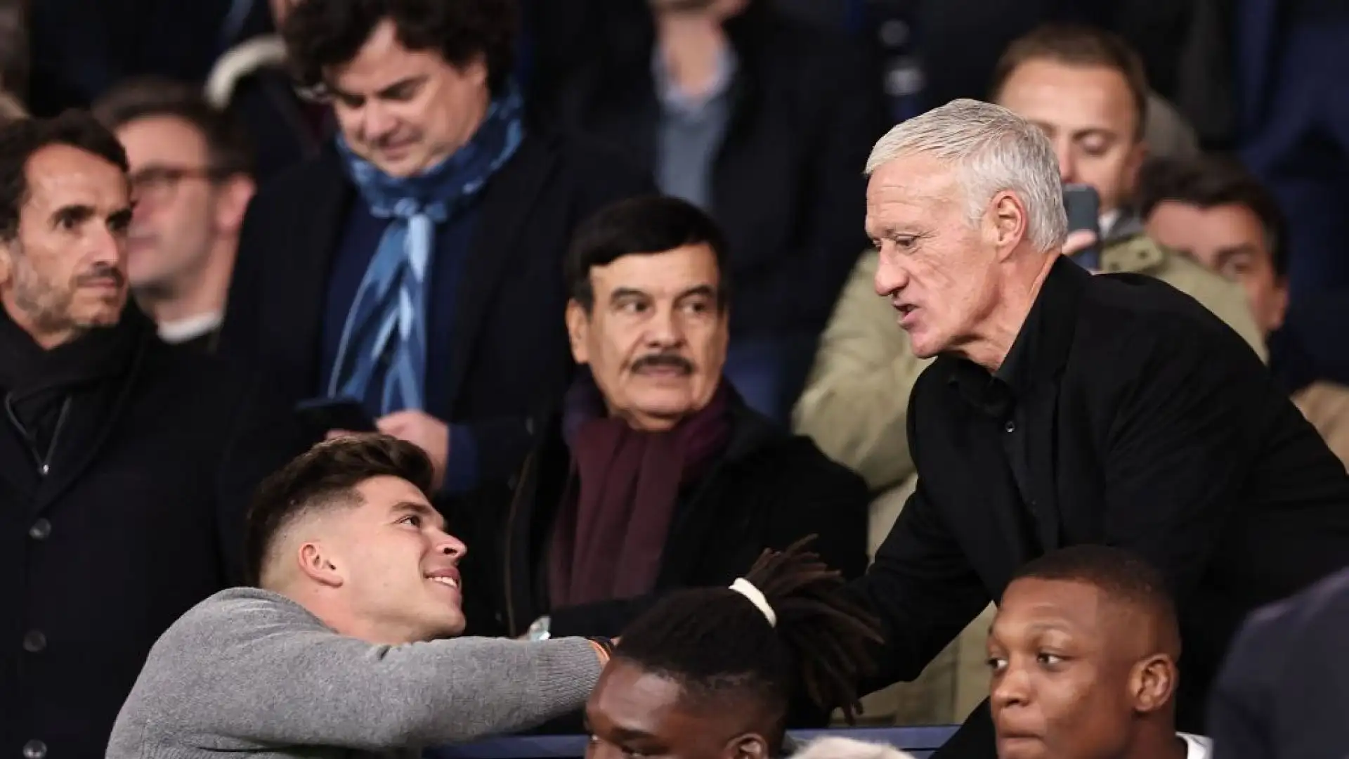 In tribuna anche Didier Deschamps.