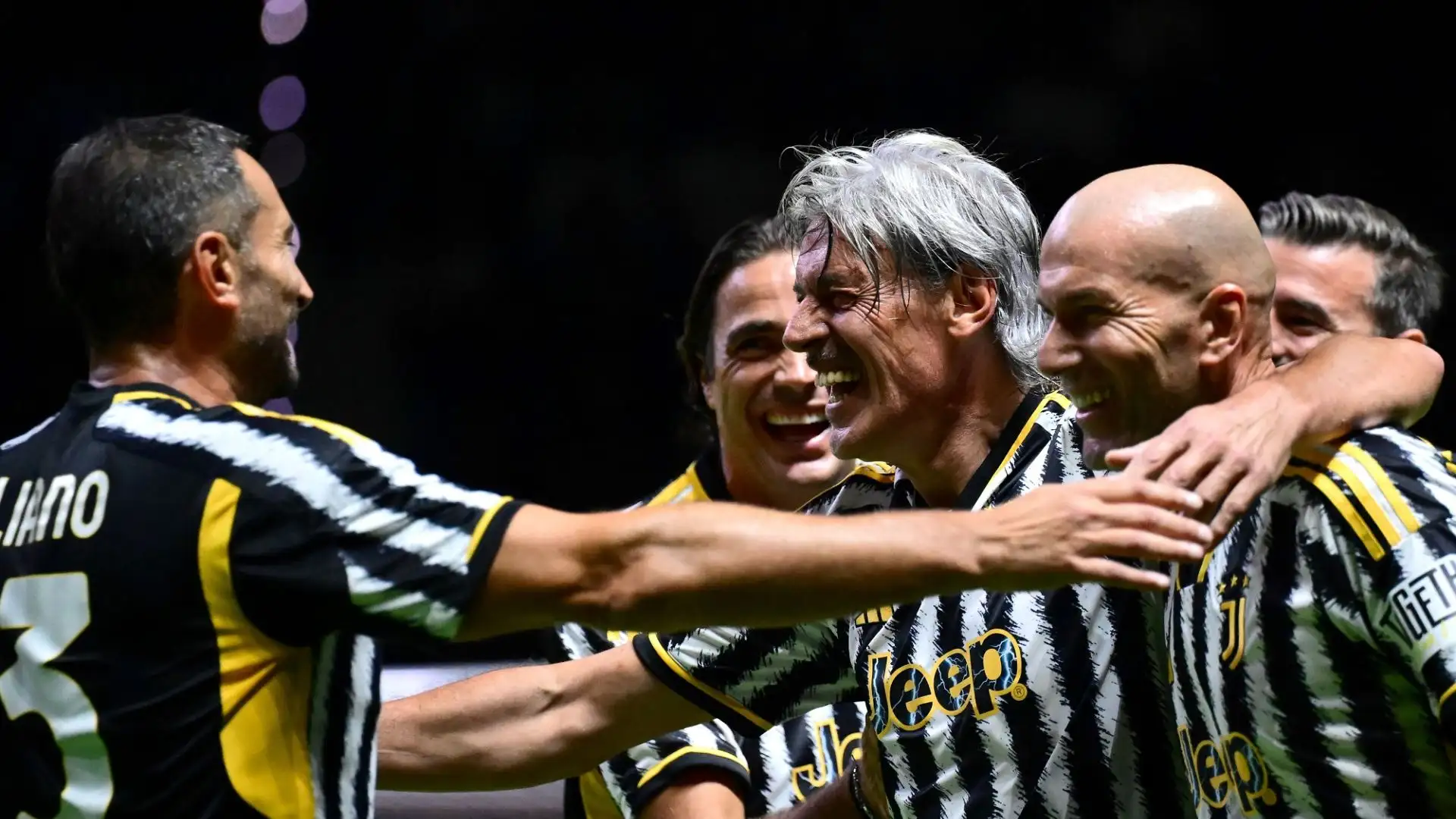 Torricelli insieme a Zidane, Matri e Iuliano