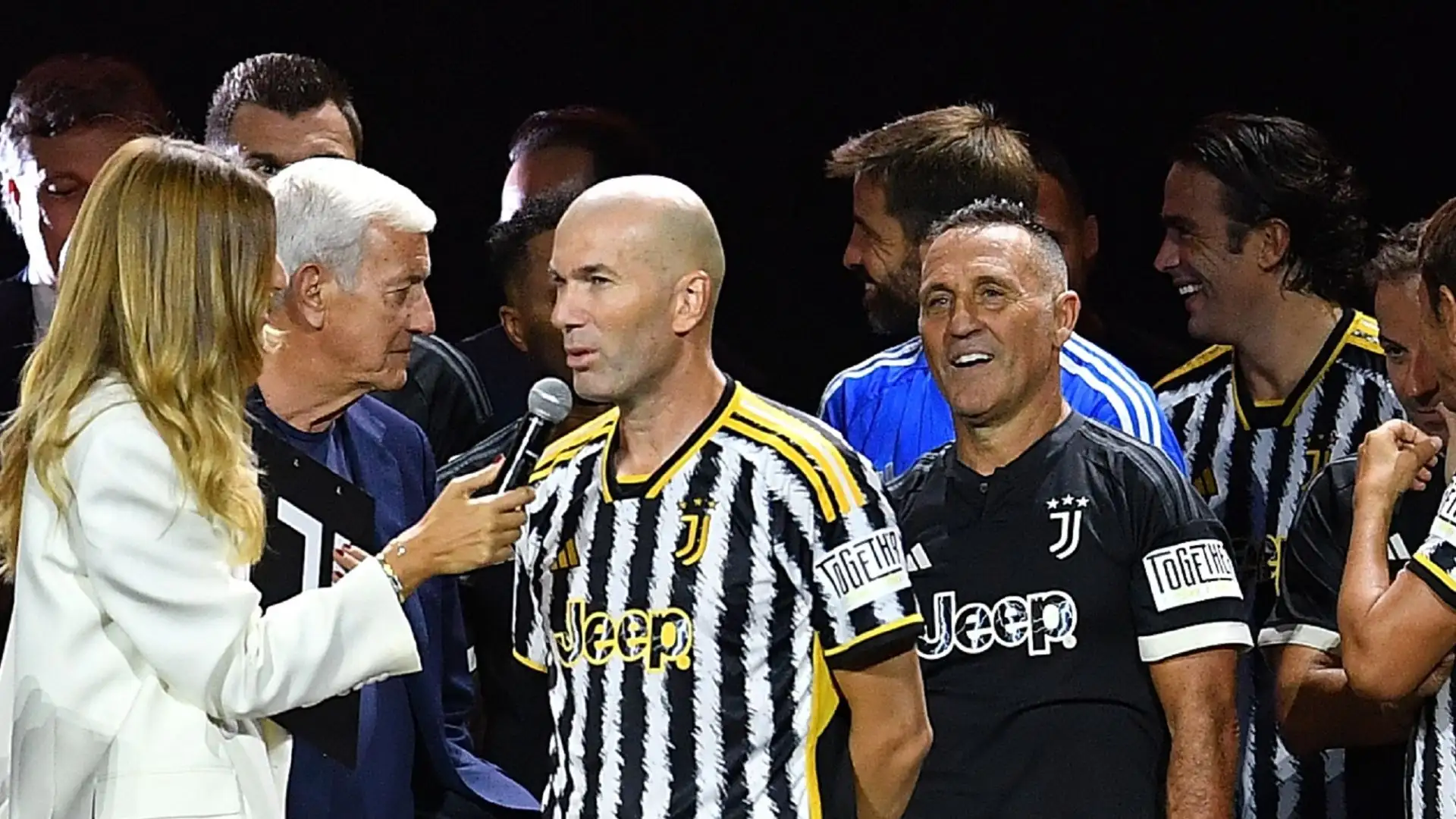 Zidane con Angelo Di Livio