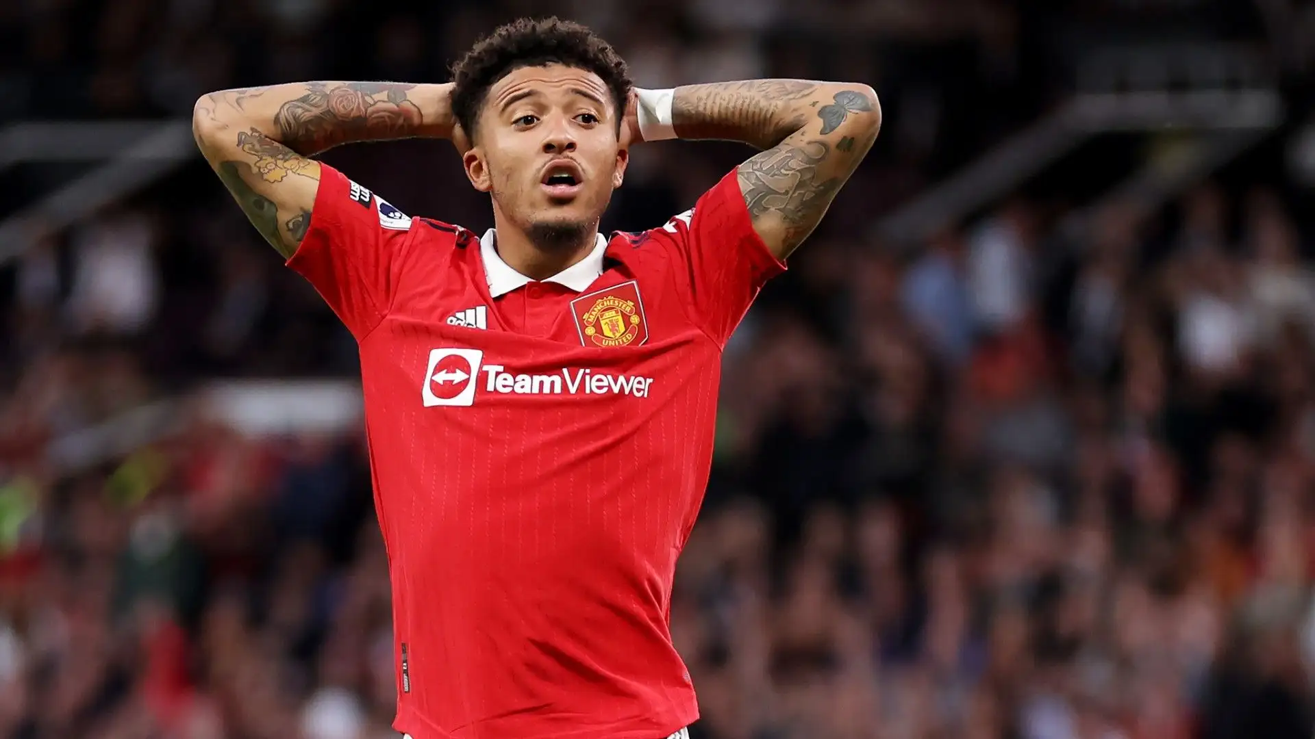 Jadon Sancho è stato acquistato dal Manchester United nel 2021 per la bellezza di 85 milioni di euro
