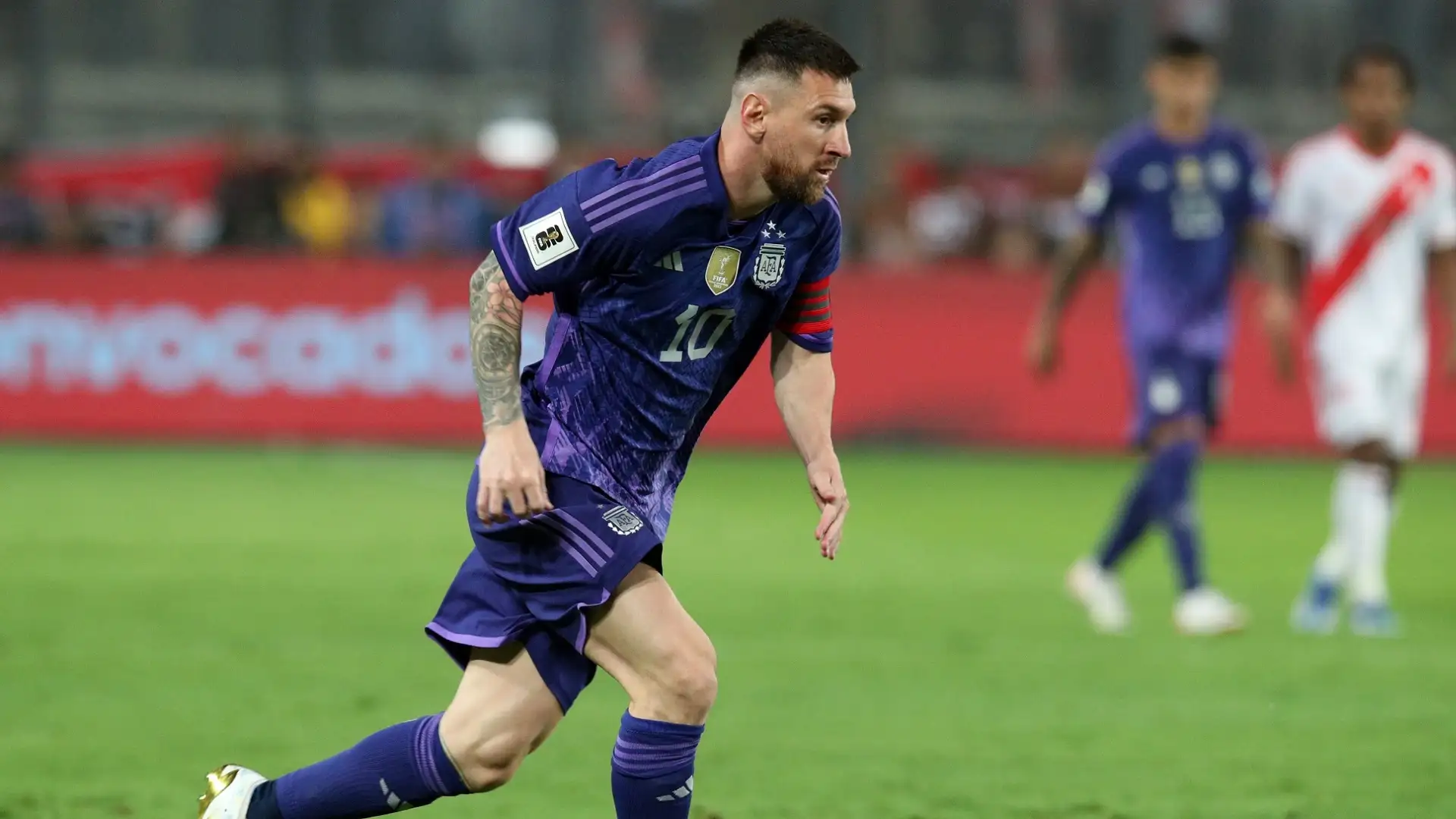 La Pulga è andata due volte a segno nel primo tempo, prima al 32' su assist di Nico Gonzalez