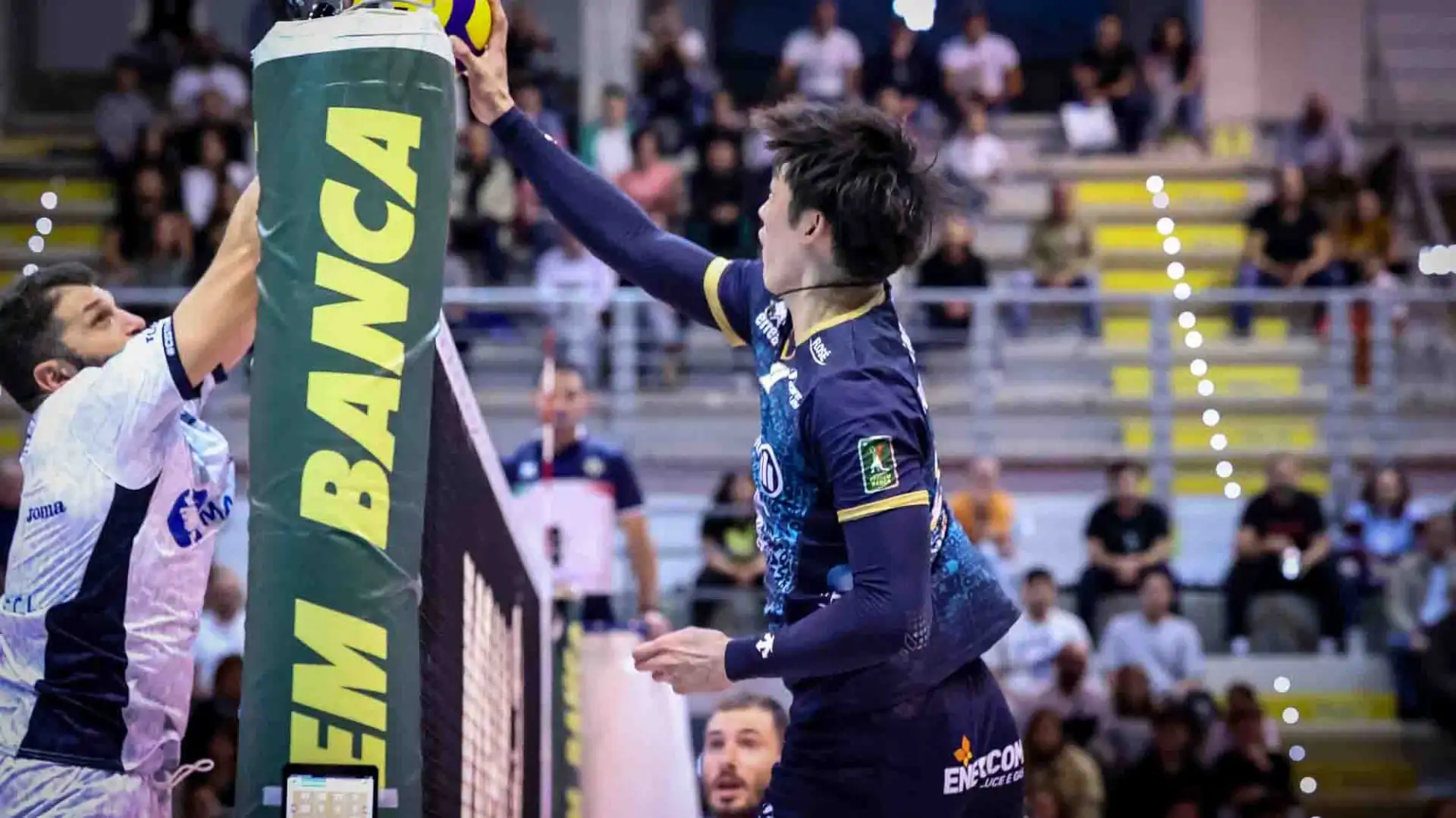 Tanti i 12 muri messi a segno nei tre set dai padroni di casa in particolare se rapportati ai 2 soli di Milano.